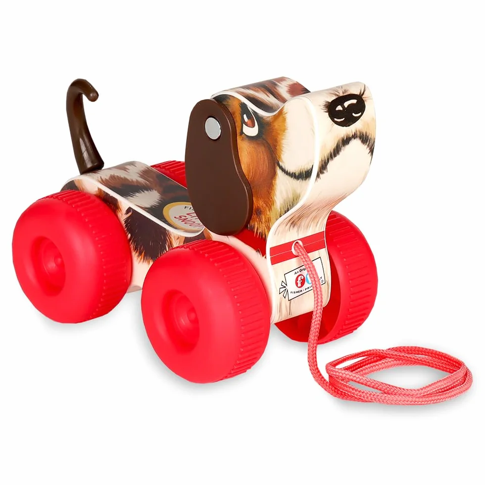 Fisher Price Classiques 1650 Petit Snoopy Chien à Tirer Jouet Enfant 1 an+