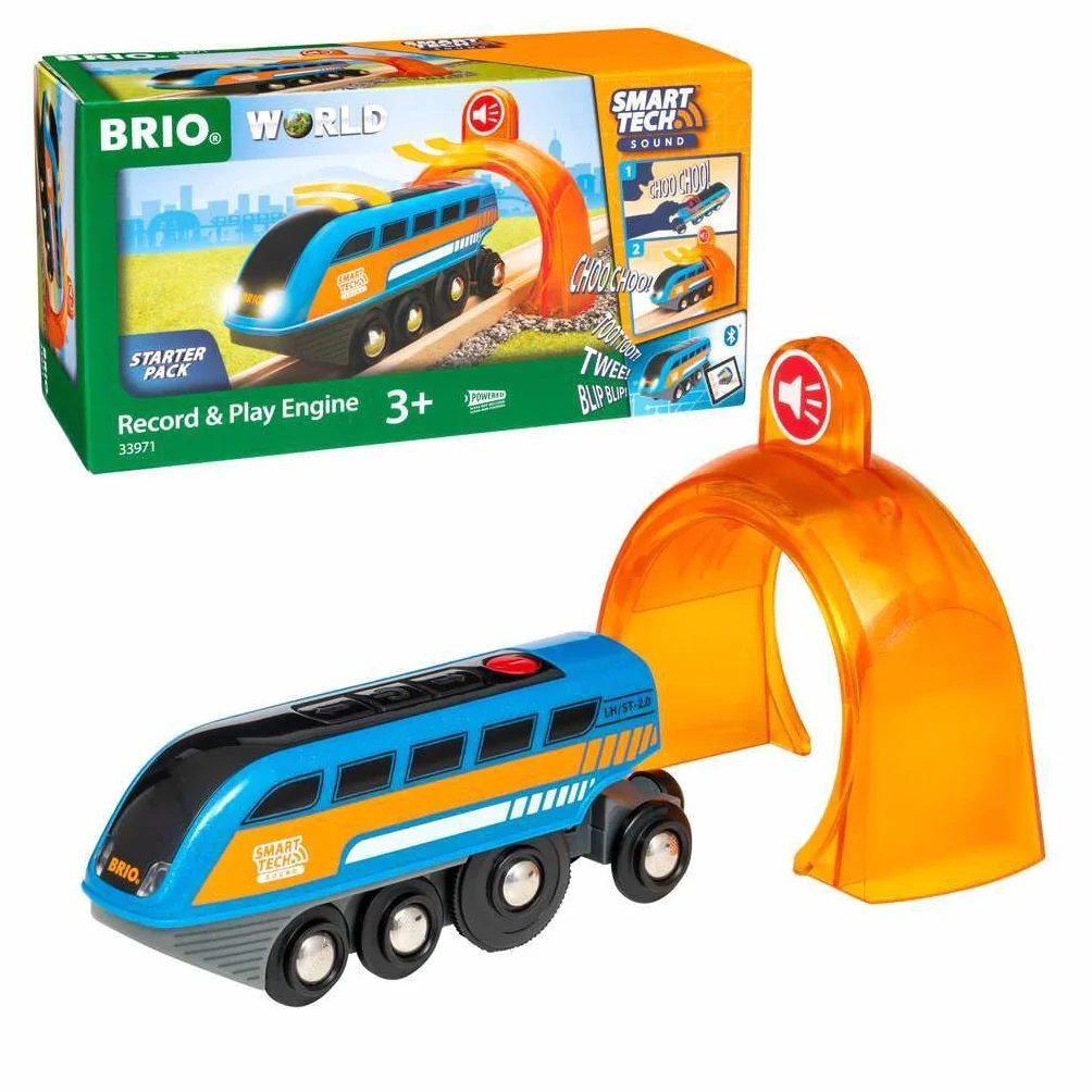 Brio World Locomotive à Enregistreur Vocal Smart Tech Sound Train électrique Intelligent STEM Jouet 3 Ans