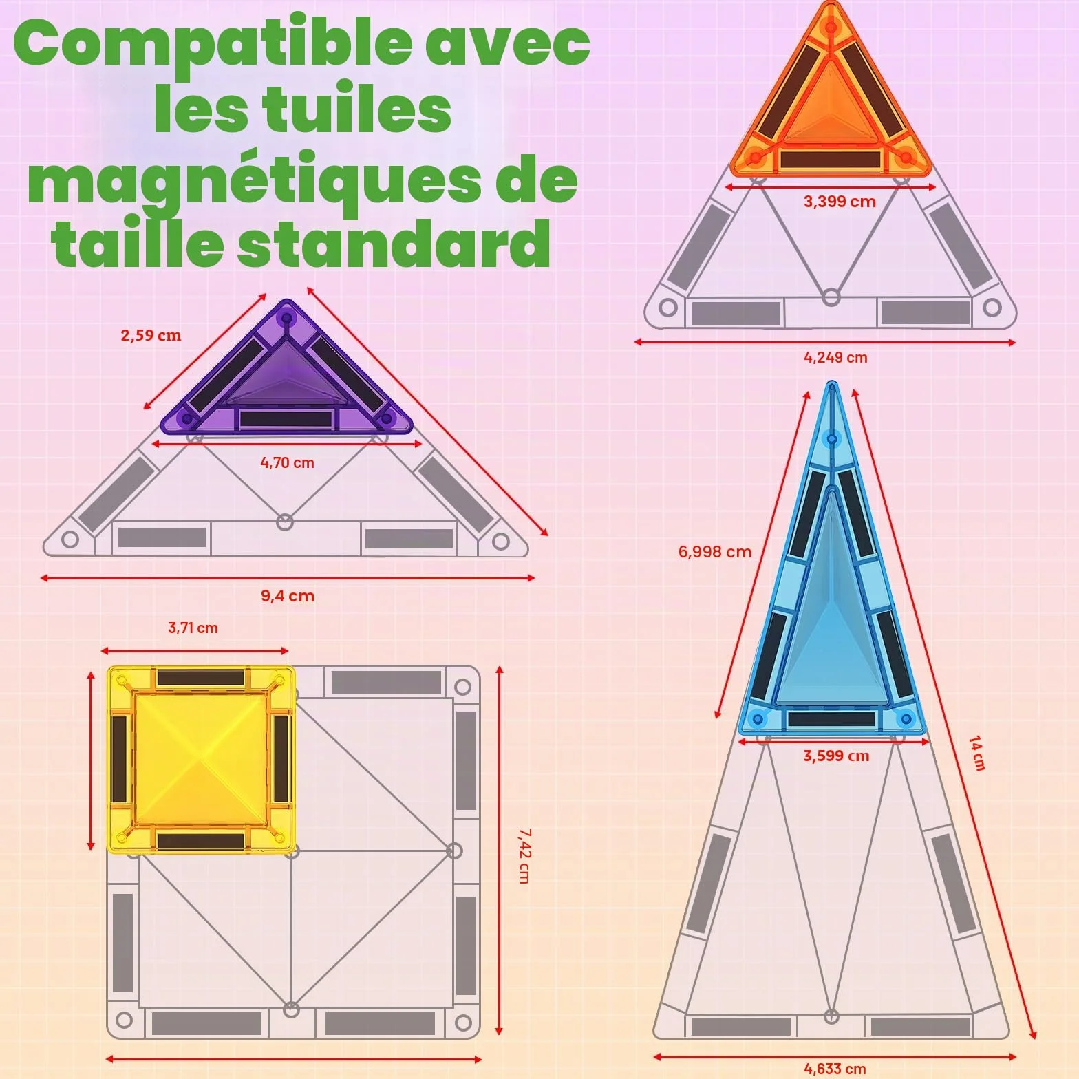 Magneverse Construction Magnetique Enfant 56 Pièces Valisette Métallique Jeu Voyage Construire Château Fusée Avion Jouet Montessori 3 Ans Bloc Magnetique Cadeau Créatif STEM