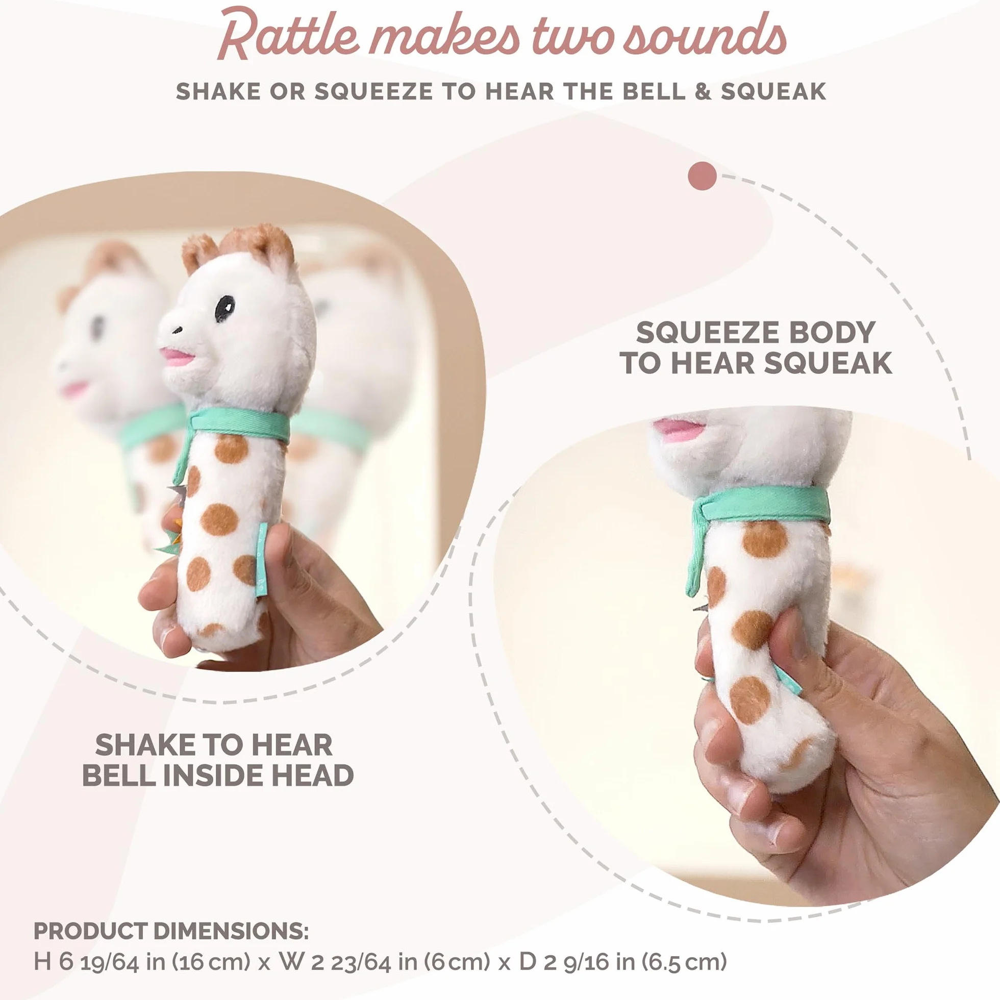 Sophie la Girafe Hochet Peluche Grelots Dès 7 Mois