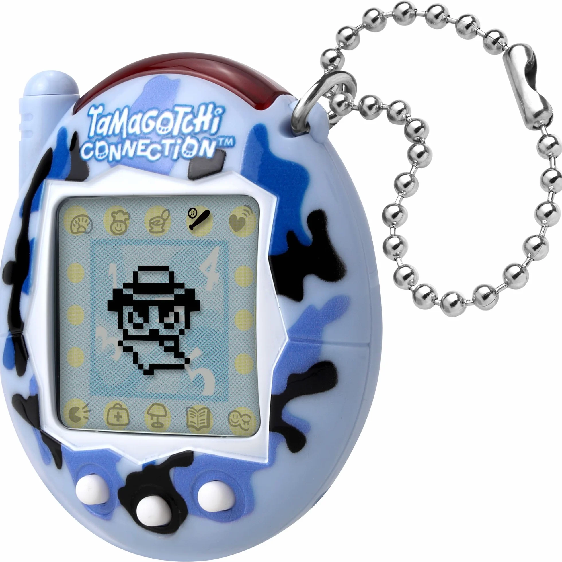 Tamagotchi Connection Wild Blue – Jouet original Cyber Pet des années 90 avec chaîne