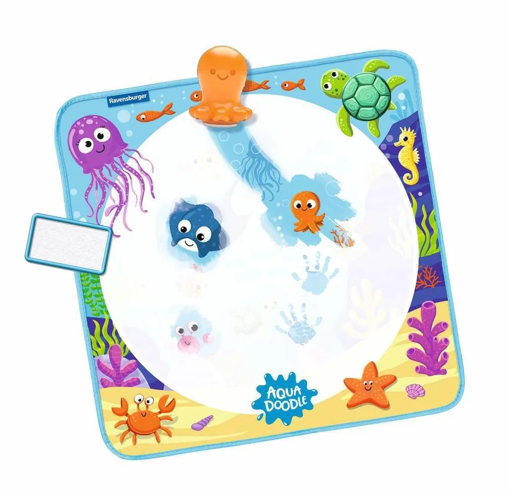 Ravensburger Aquadoodle Magic Ocean Tapis de Dessin à l’Eau 50 x 50 cm