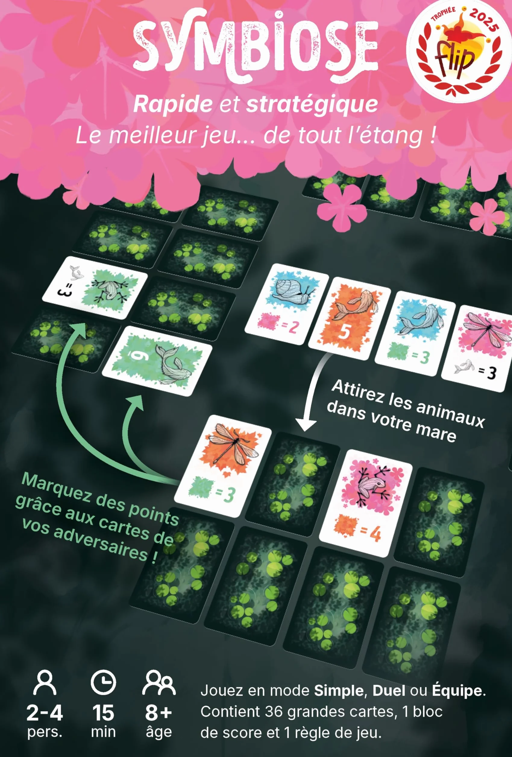 Blackrock Games SYMBIOSE - Jeu de société - Cartes - 8 Ans - 2-4 Joueurs - 15 Minutes - Stratégie - Créez Vos Paysages