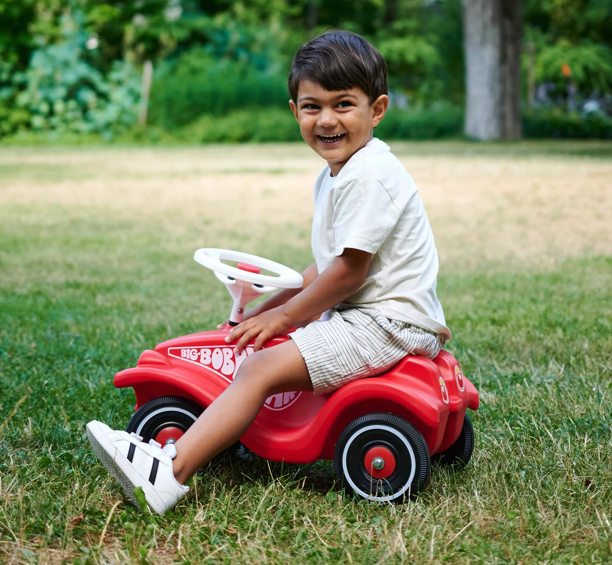 Simba Big Bobby Car Classic Rouge Porteur Enfant Klaxon Dès 12 Mois