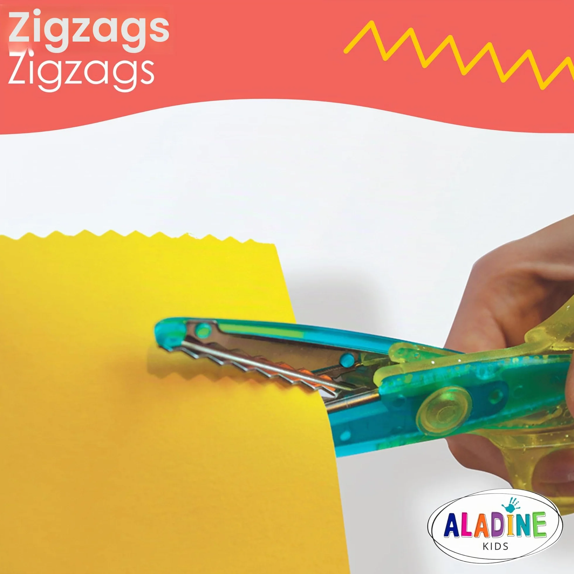 Aladine Ciseaux Cranteurs Enfant Découpe Zig Zag Vagues 3 Ans Loisirs Créatifs Scrapbooking