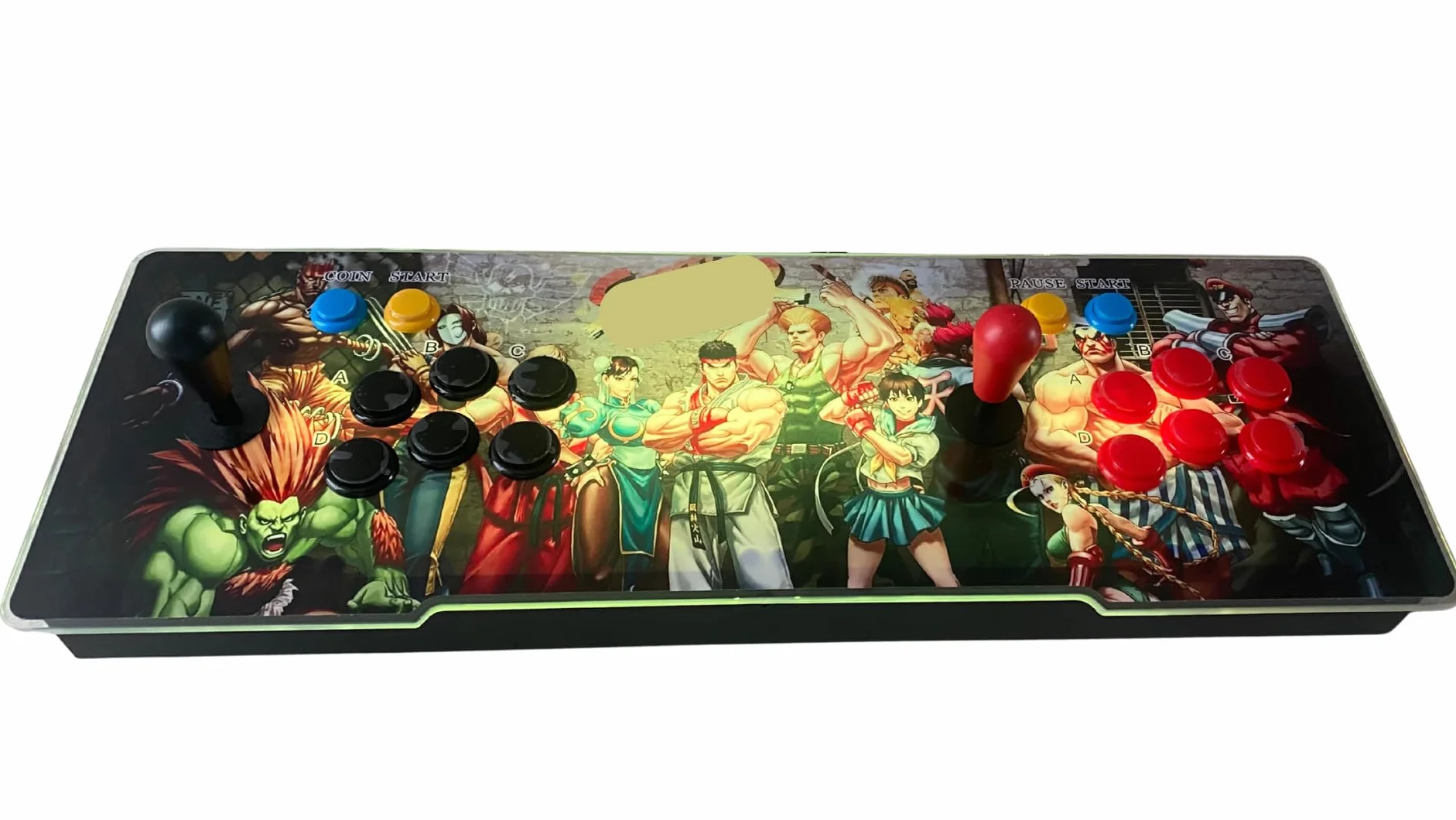 Console d'arcade Pandora Box 28 000 Jeux rétro 3D LED Couleurs changeantes Audio Joysticks ovales