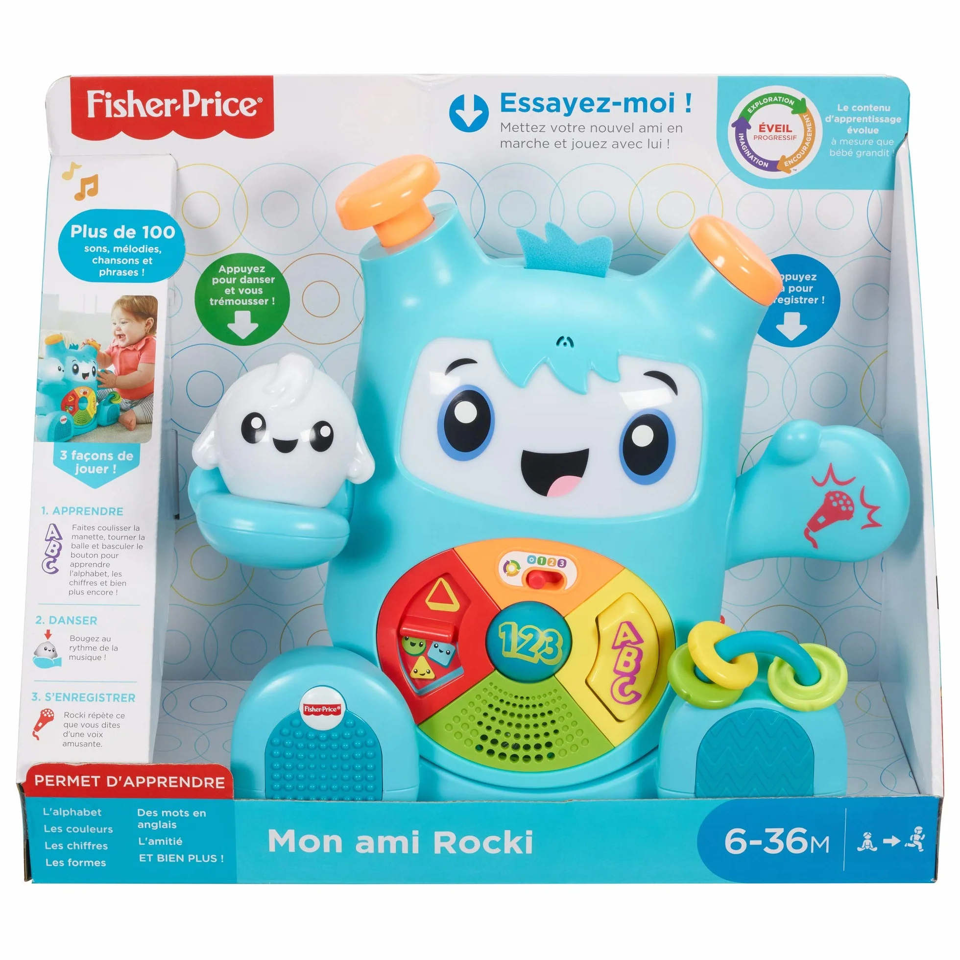 Fisher-Price Mon Ami Rocki Réveils Educatifs