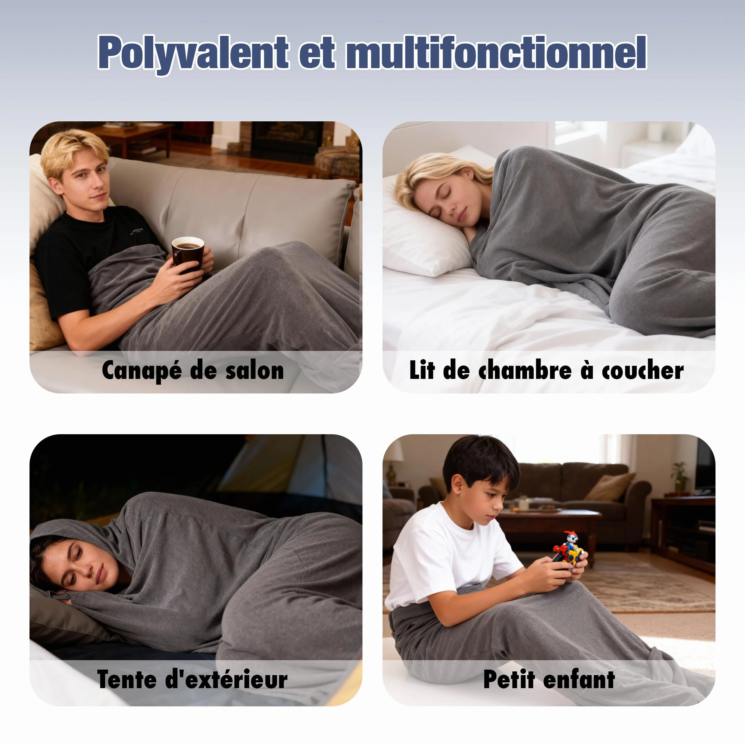 Cocon de Sommeil à Capuche Portable – Capsule de Détente pour Nuits Paisibles, Idéal Camping, Sieste & Maison