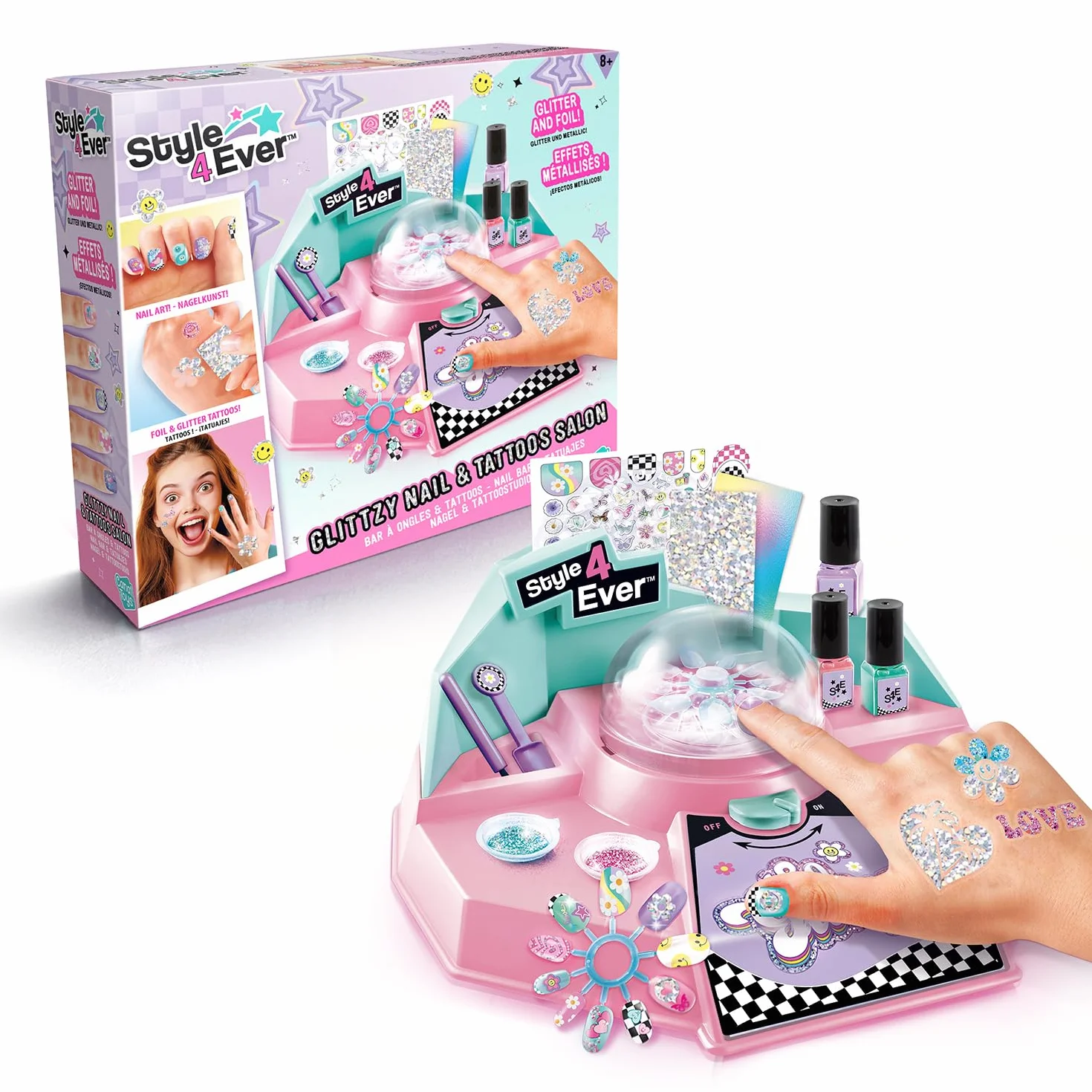 Canal Toys Style 4 Ever Jouet Bar à Ongles et Tatouages Institut de Beauté Miniature Enfant 8 Ans+