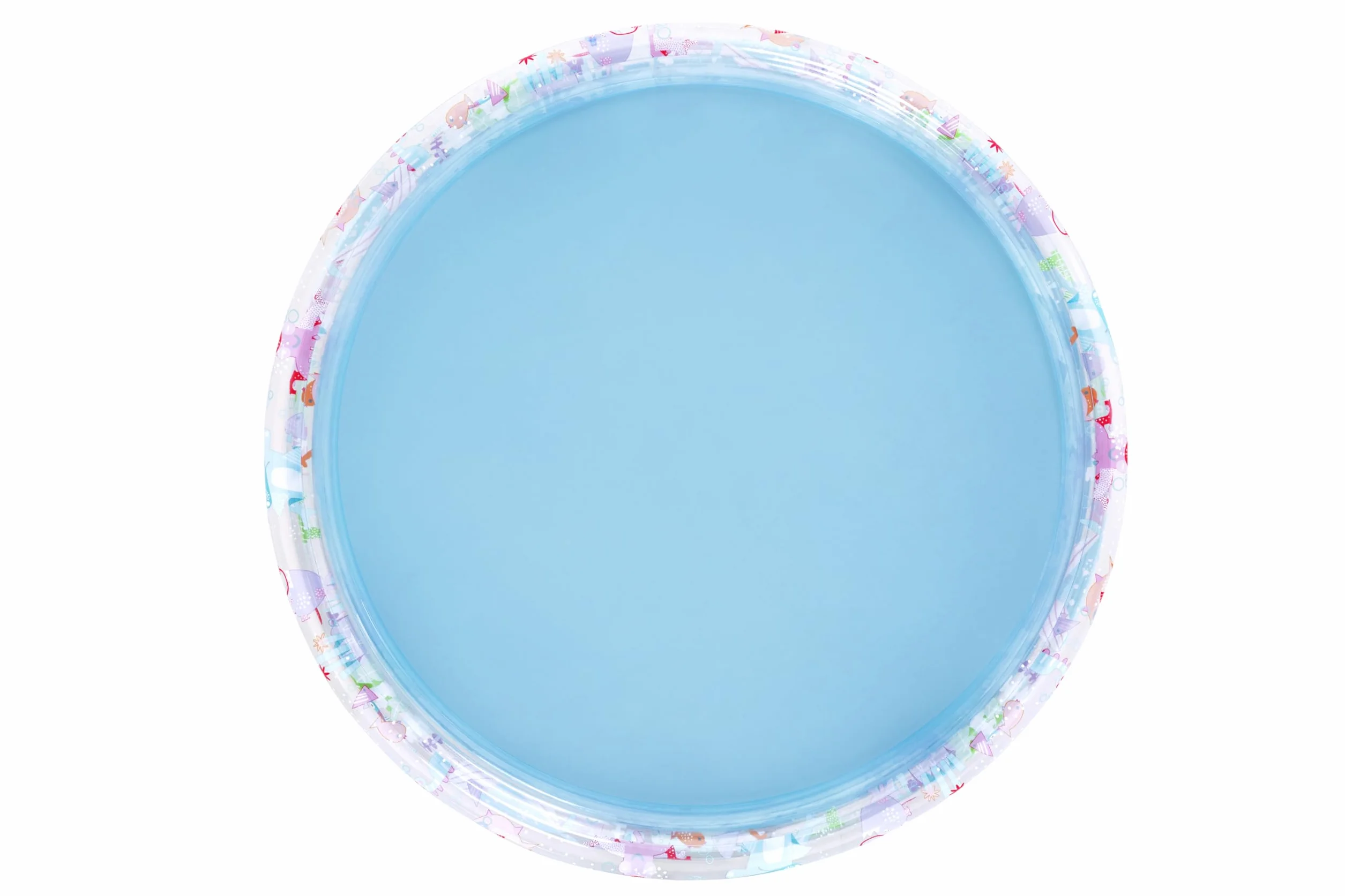 Bestway Pataugeoire Gonflable pour Enfants Trois Anneaux Deep Dive 183 cm x 183 cm x 33 cm Multicolore