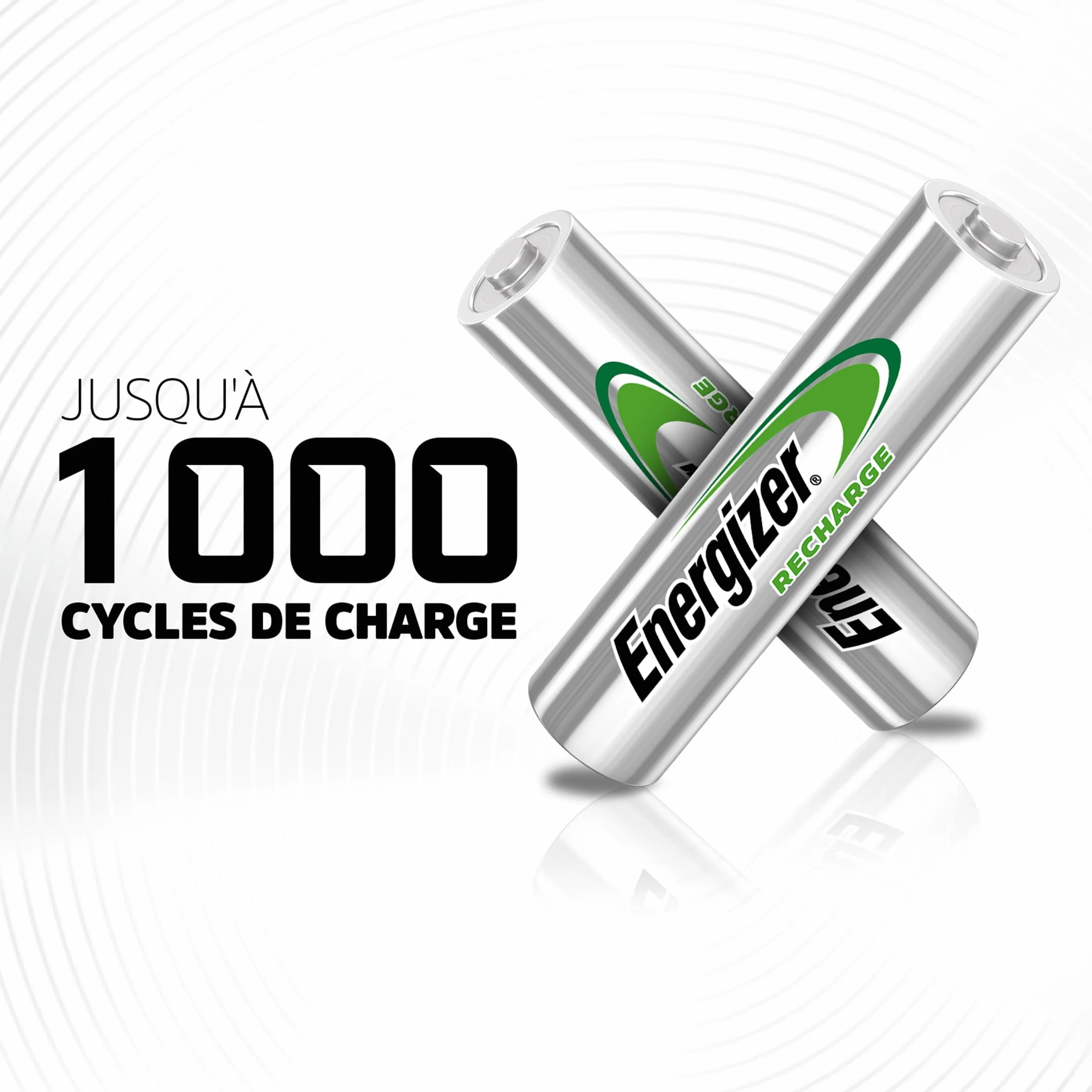 Energizer Recharge Power Plus Piles Rechargeables AA 2000 mAh NiMH Lot de 8