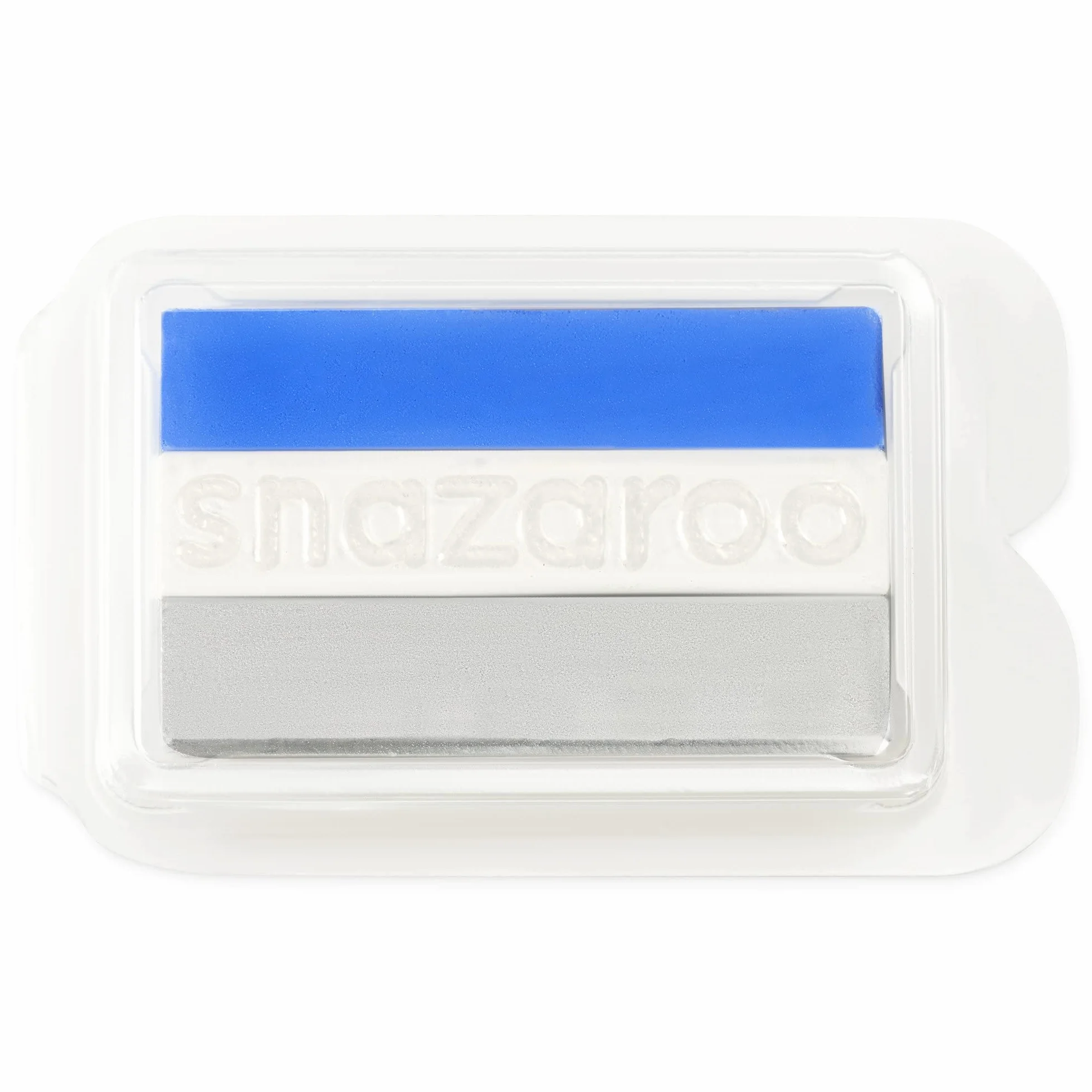 Snazaroo Split Cake 3 Couleurs Glace Palette Peinture Visage Corps Bleu Ciel Blanc Argent électrique Aquacouleurs 28g