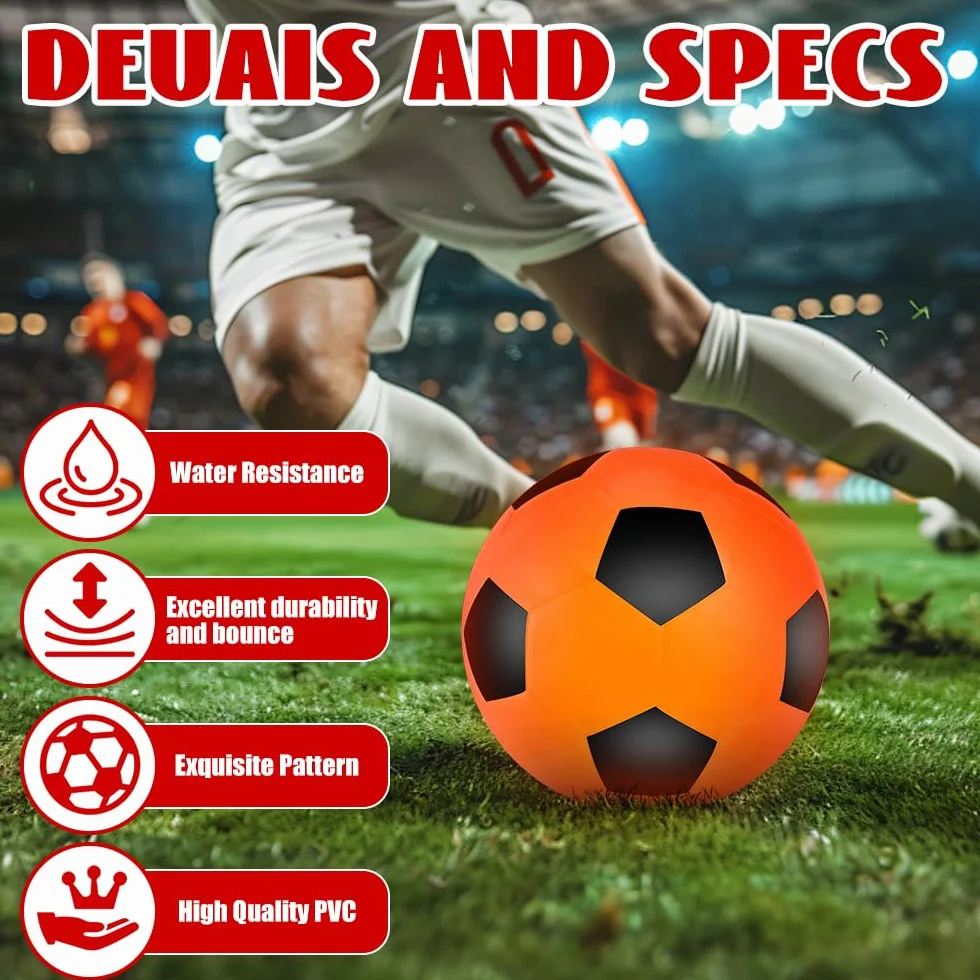 Ballon de Football Lumineux LED T5 avec Pompe et Sac de Transport