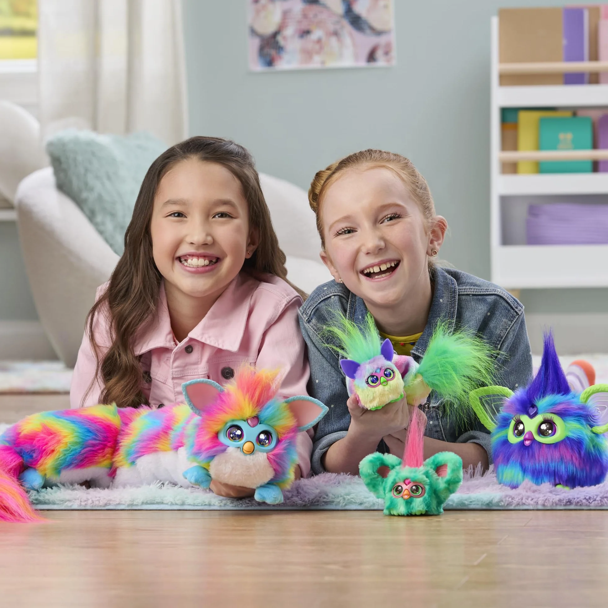 Furby DJ Furblets Rain-Bow-Kat, Jouet en Peluche