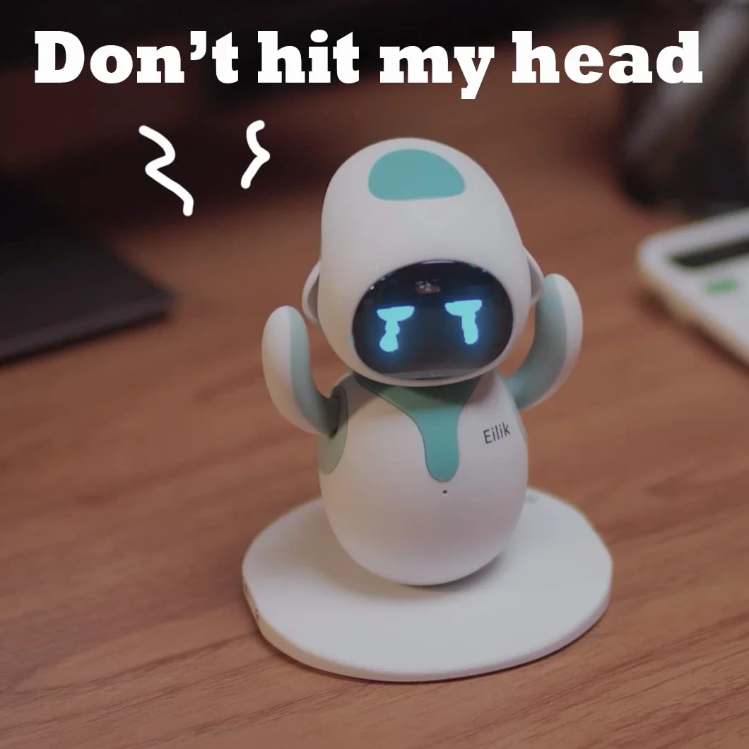 Eilik Bleu Robot de Compagnie Interactif Enfants Adultes avec Mises À Jour Constantes