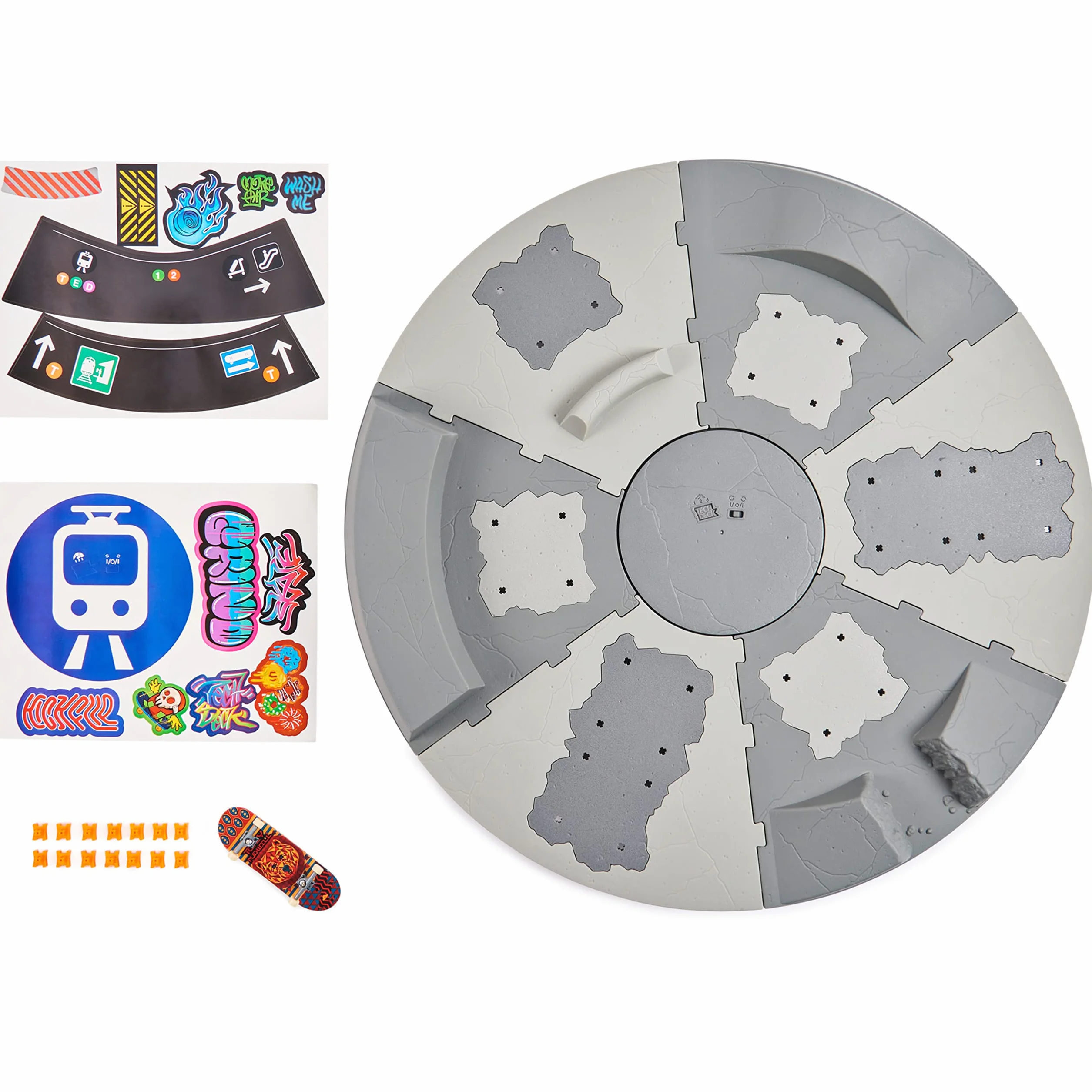 Tech Deck Finger Skate Rampe Motorisée Rotative 360° 50 cm - X-Connect - Jouet Enfant 6 Ans+