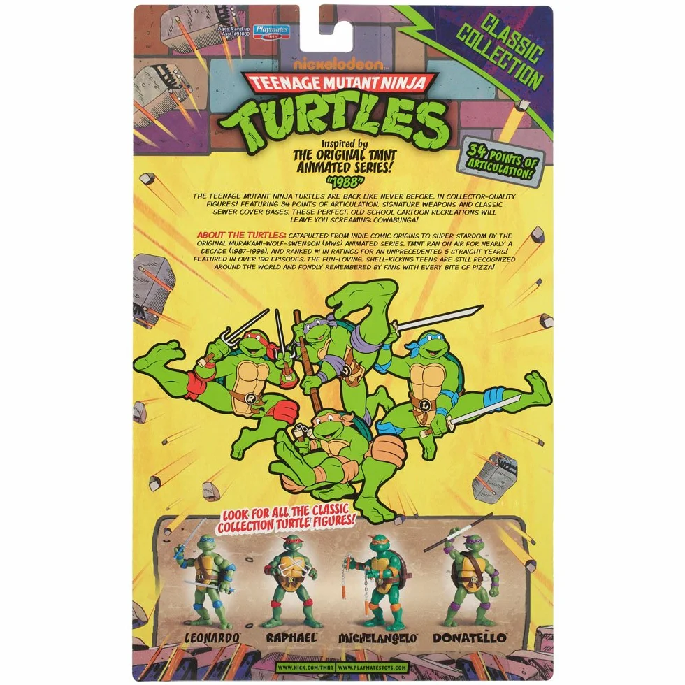 Teenage Mutant Ninja Turtles 6-inch Classic Collection Michelangelo Figure