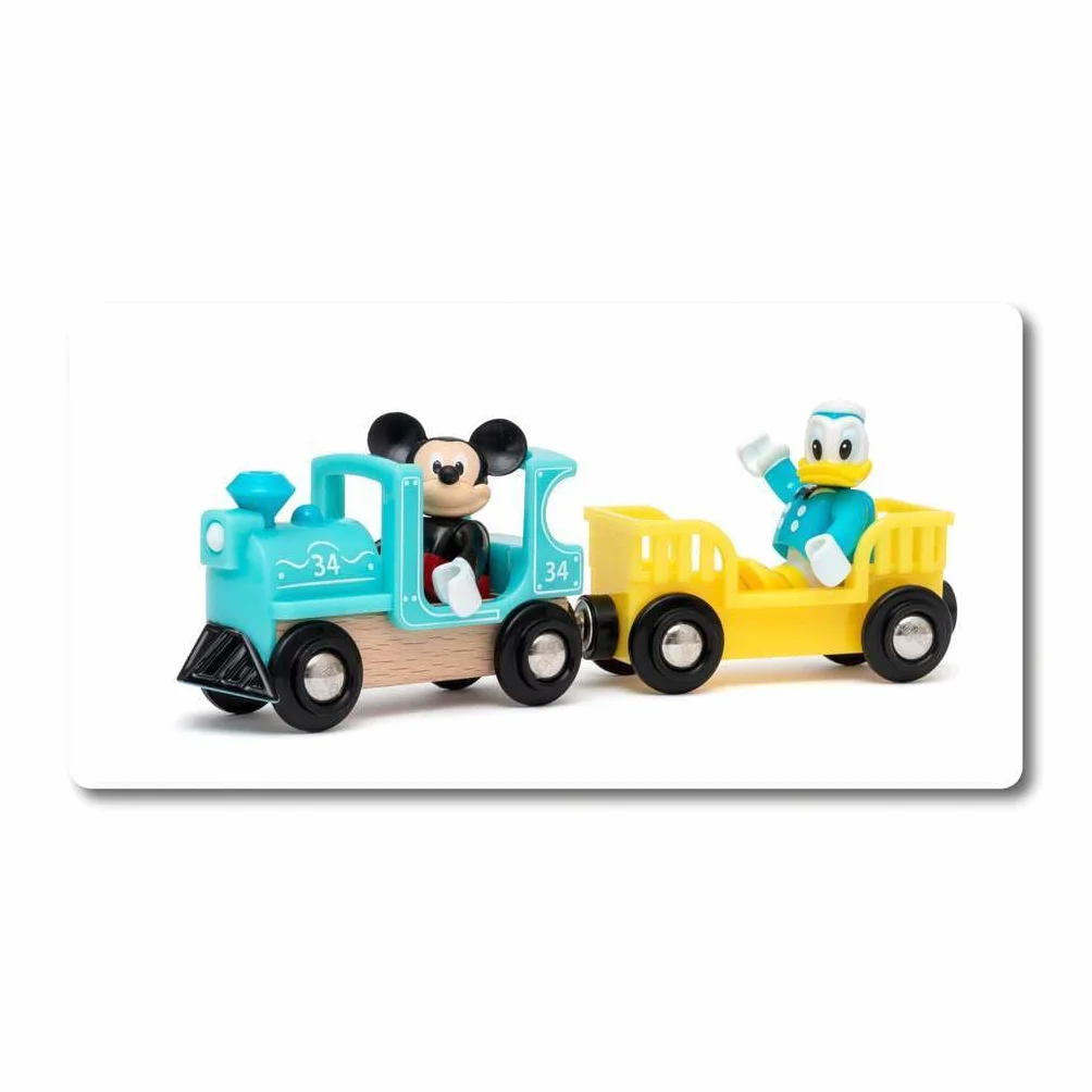 BRIO Circuit Mickey Mouse Disney Mickey and Friends Coffret Complet 18 pièces Train en Bois Jouet dès 3 Ans