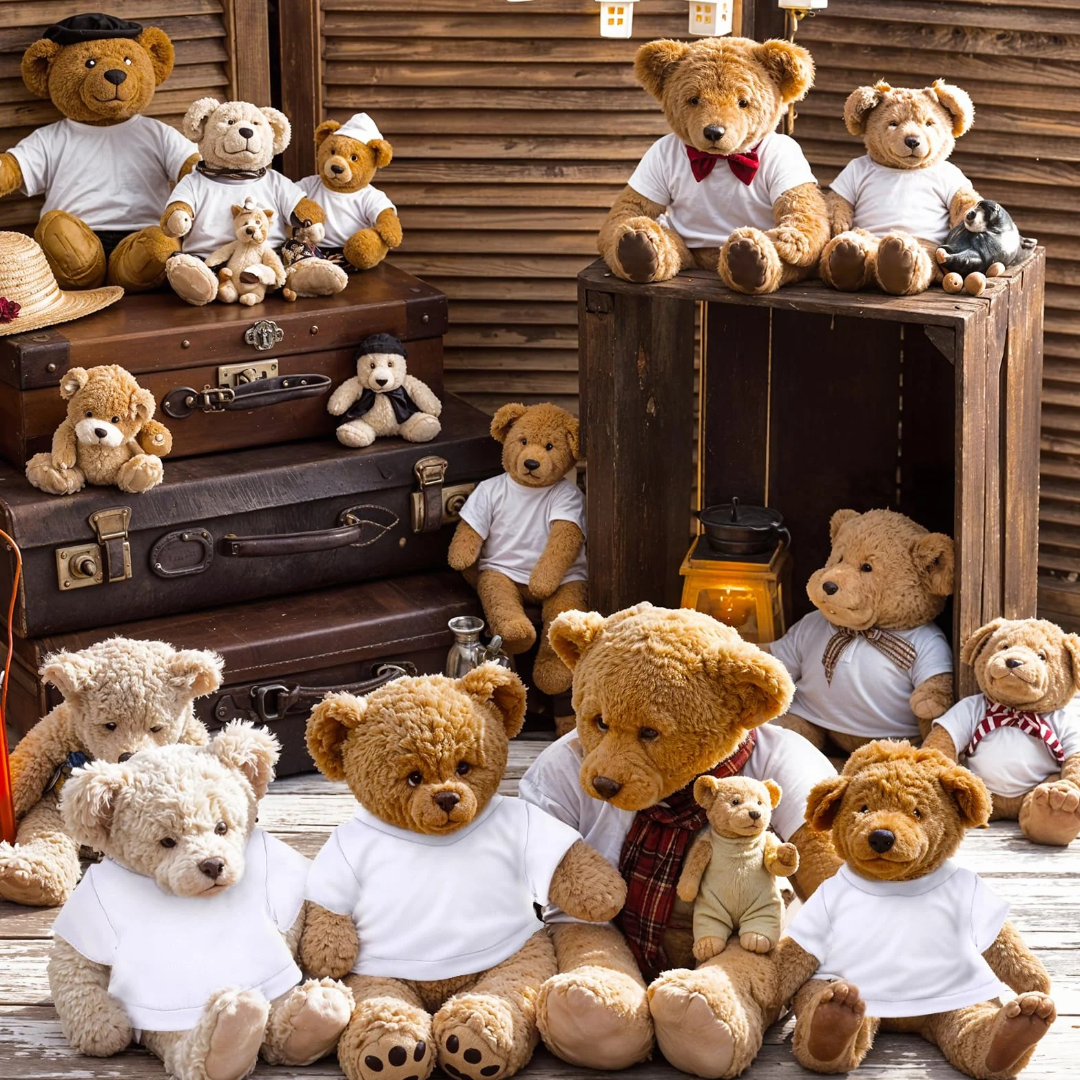 Build a Bear Vêtements Ours Peluche 4 Pièces 12-16 Pouces