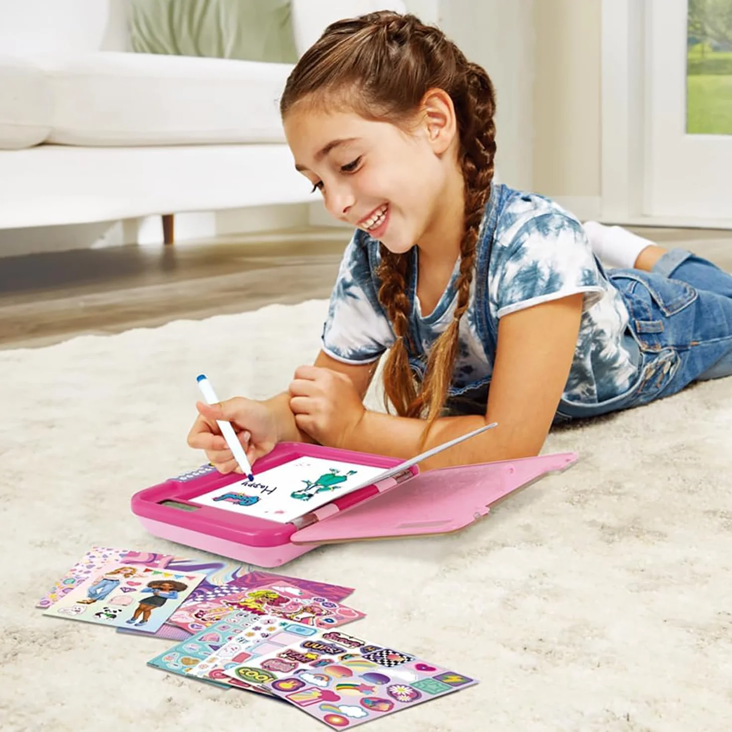 VTech KidiSecrets 365 Journal Secret Vocal Interactif pour Filles avec Enregistreur, Écran LCD et Code Secret, 5-12 Ans