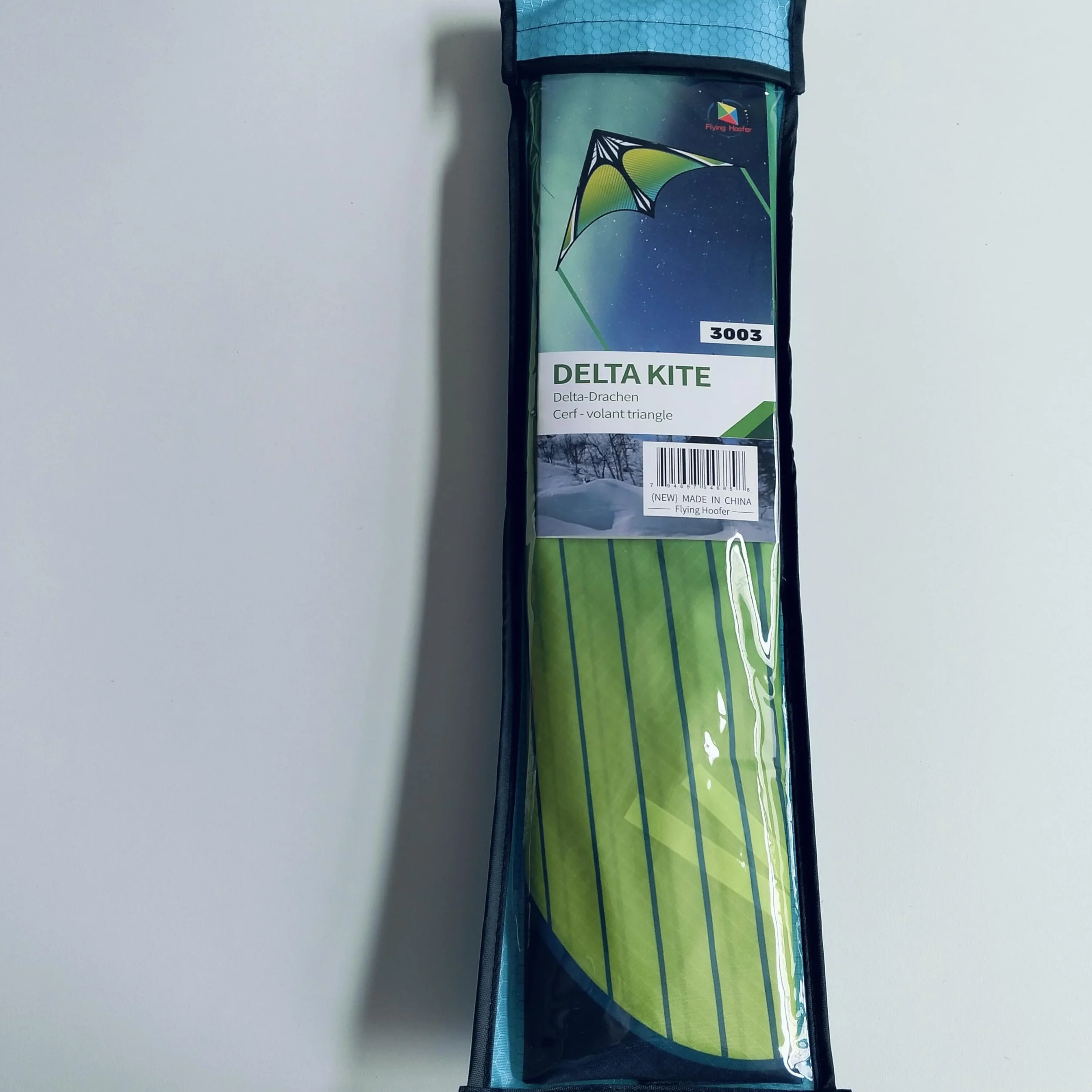Cerf-volant Delta arc-en-ciel pour enfants et adultes, ligne 91,4 m
