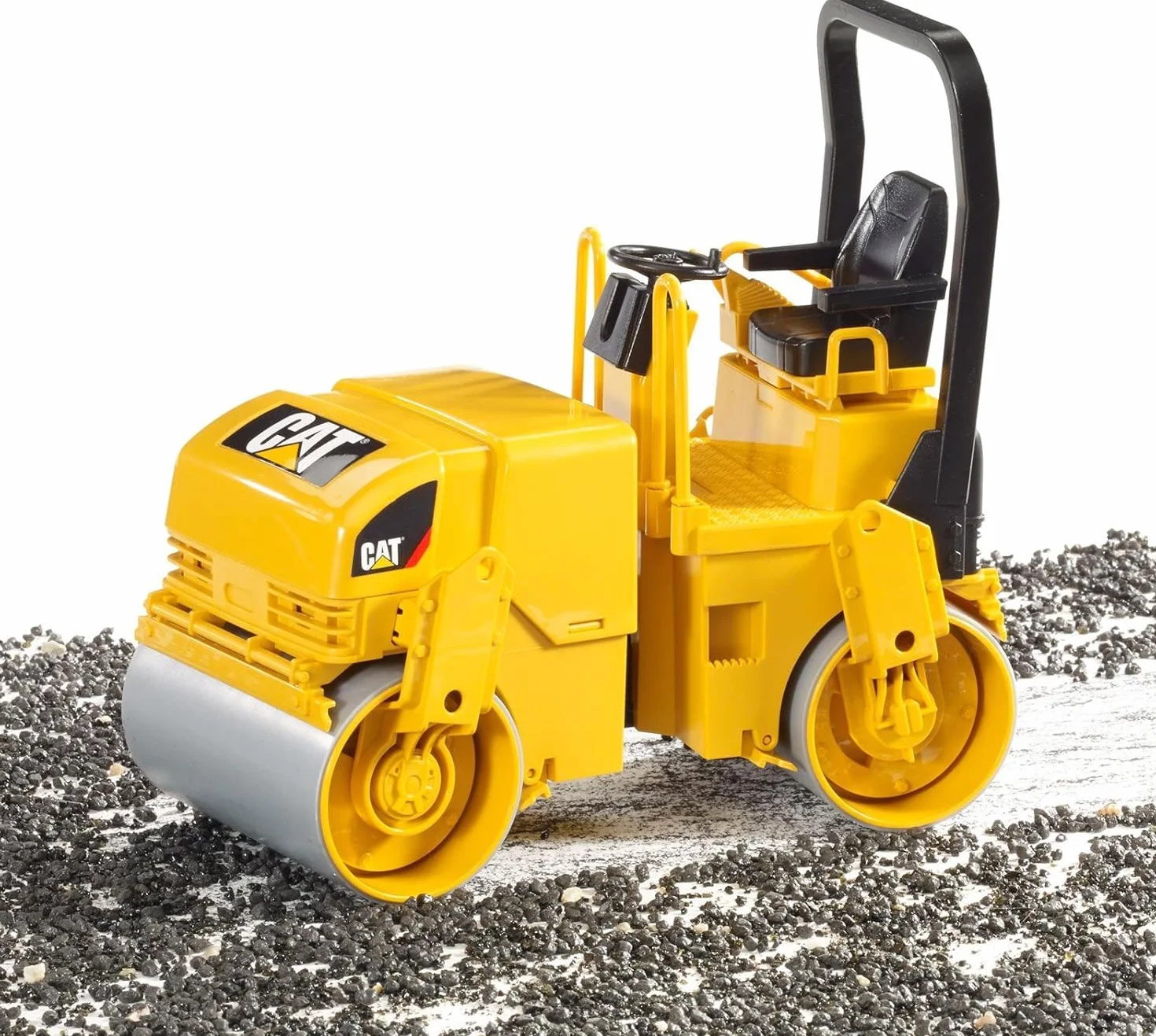 Bruder 02433 Compacteur tandem vibrant Cat 1:16 Véhicule de chantier