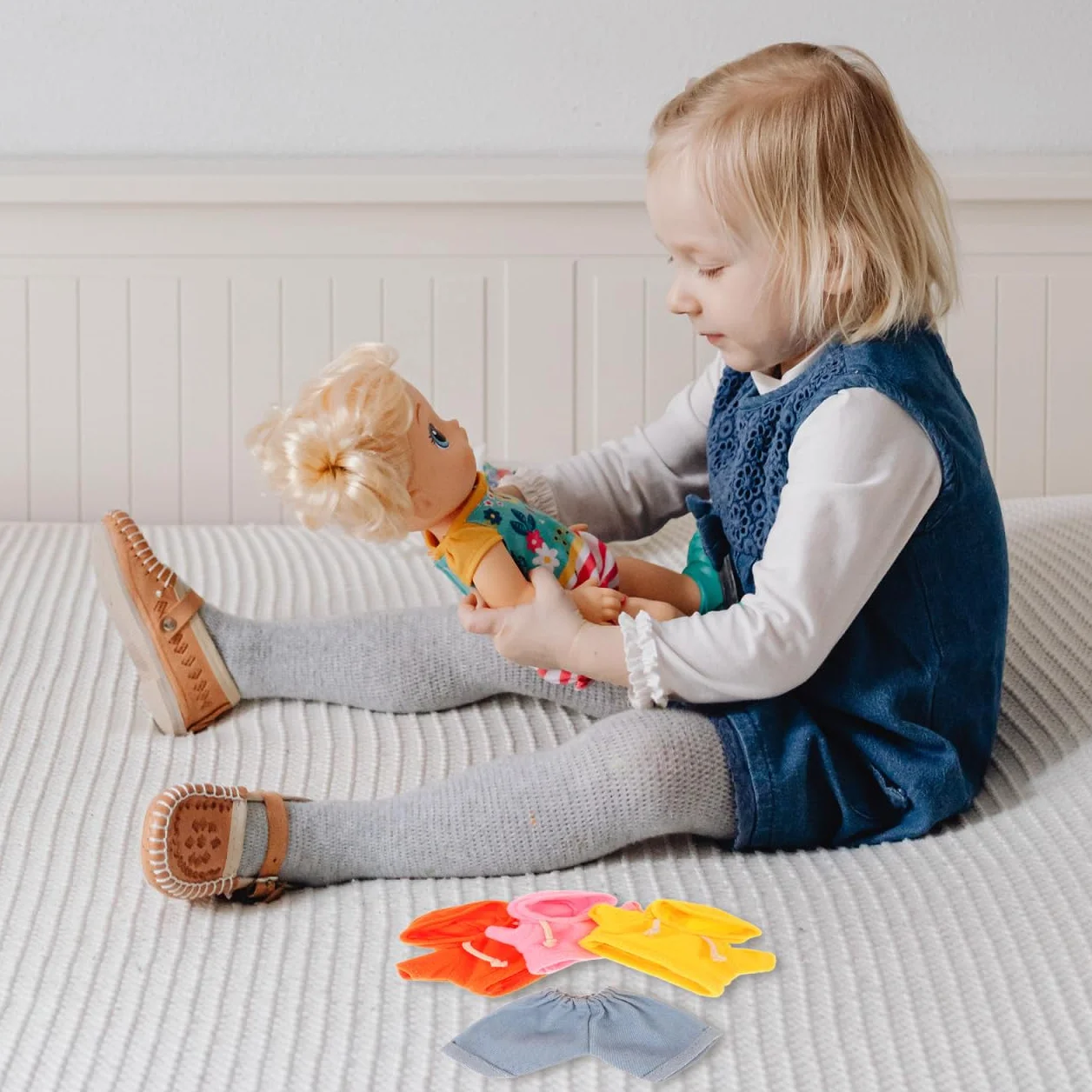 Toddmomy Vêtements De Poupée en Peluche 20CM avec Pantalon Accessoires D'Habillage 8 Pouces