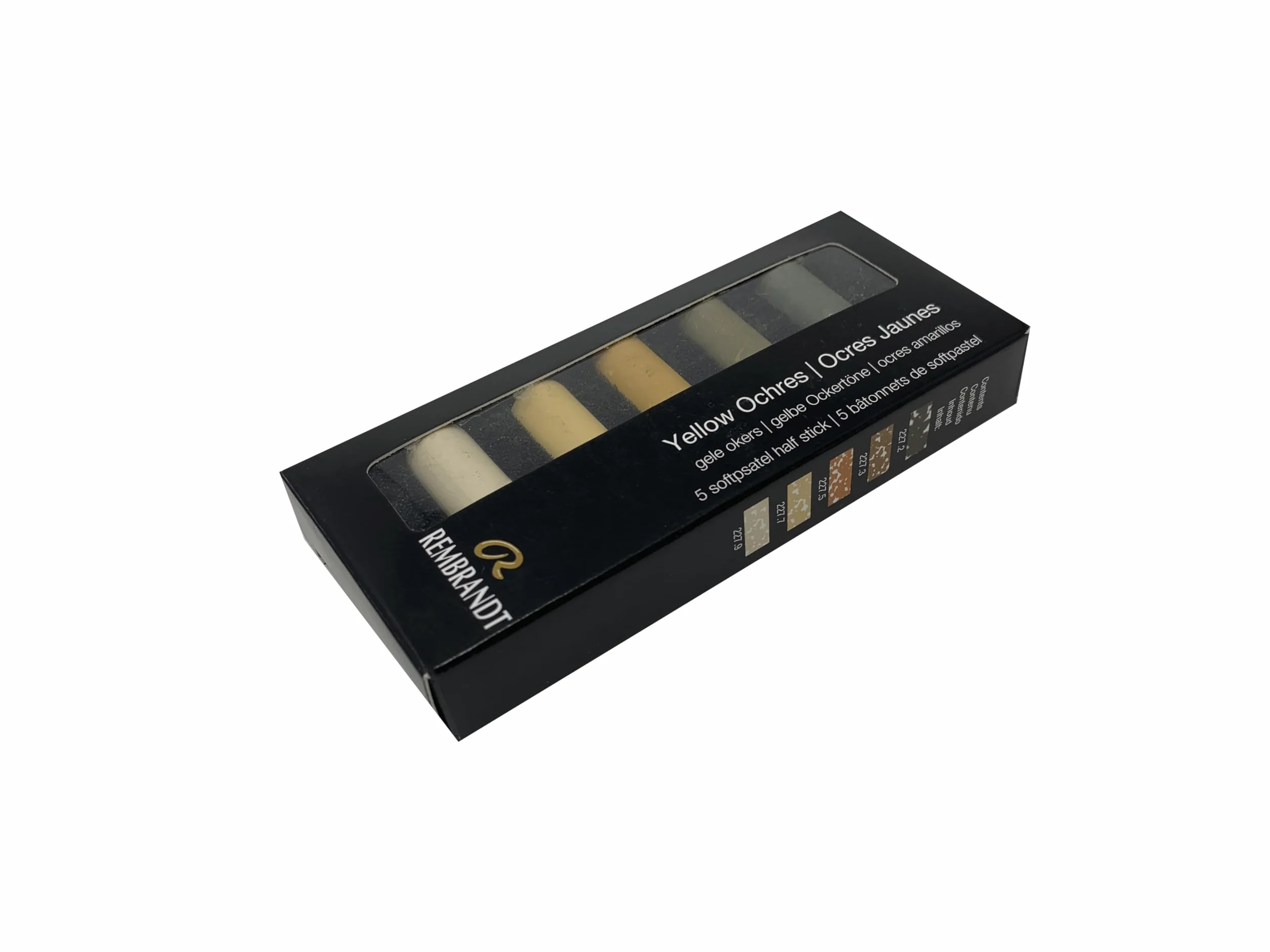 Rembrandt Professional Pastel Set Jaune Ocre Doux 5 Demi Pastels