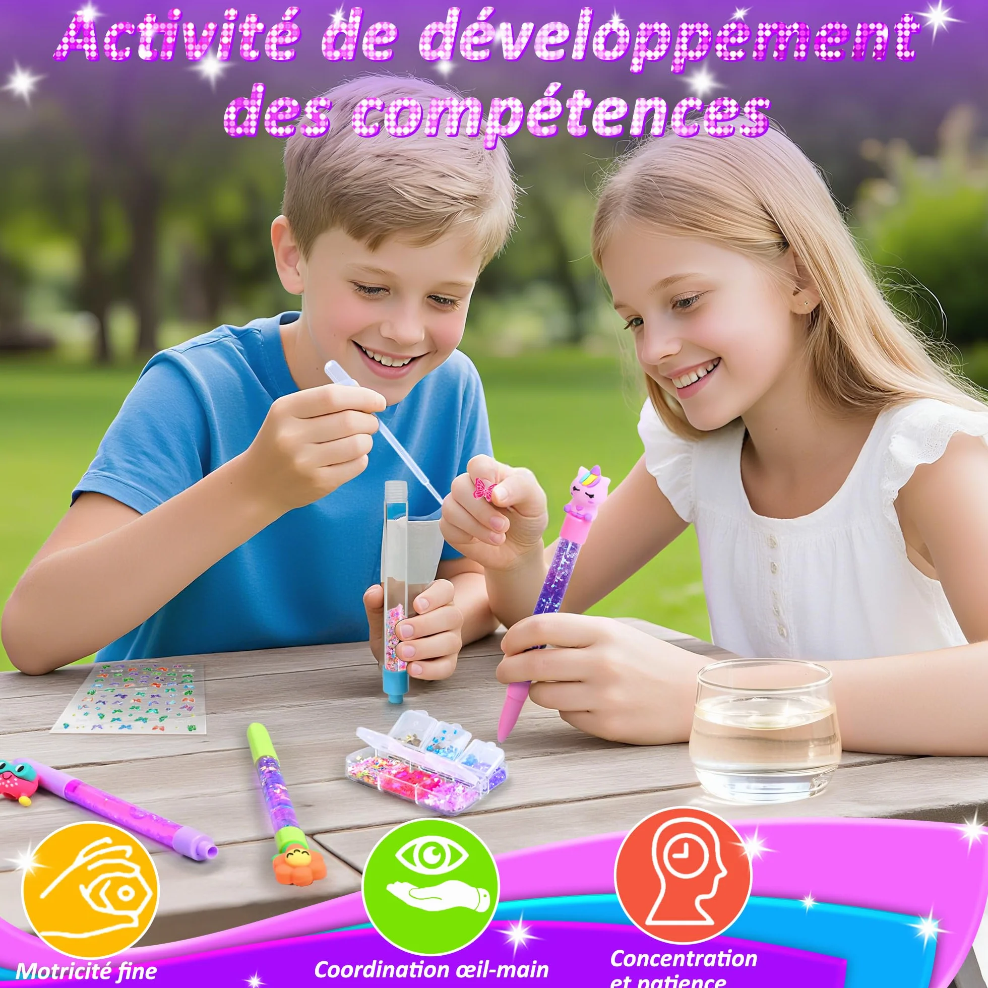 MOMUSE Fabrique à Stylo Cadeau Fille 6-12 Ans Atelier Créatif Enfant Activité Manuelle