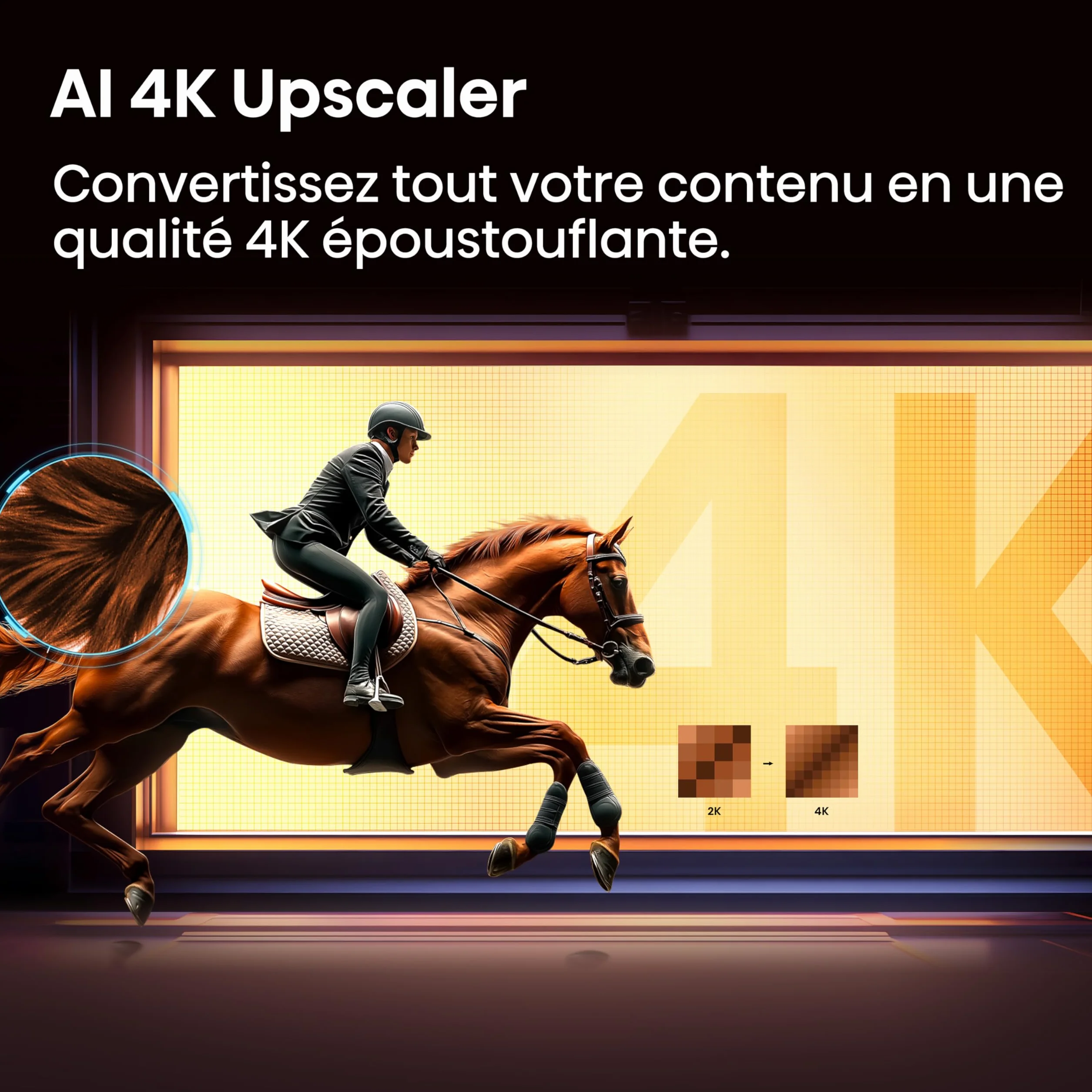 Hisense 55A6S TV 4K UHD 55" (139 cm) Smart HomeOS U9.5 Dolby Vision HDR Noir