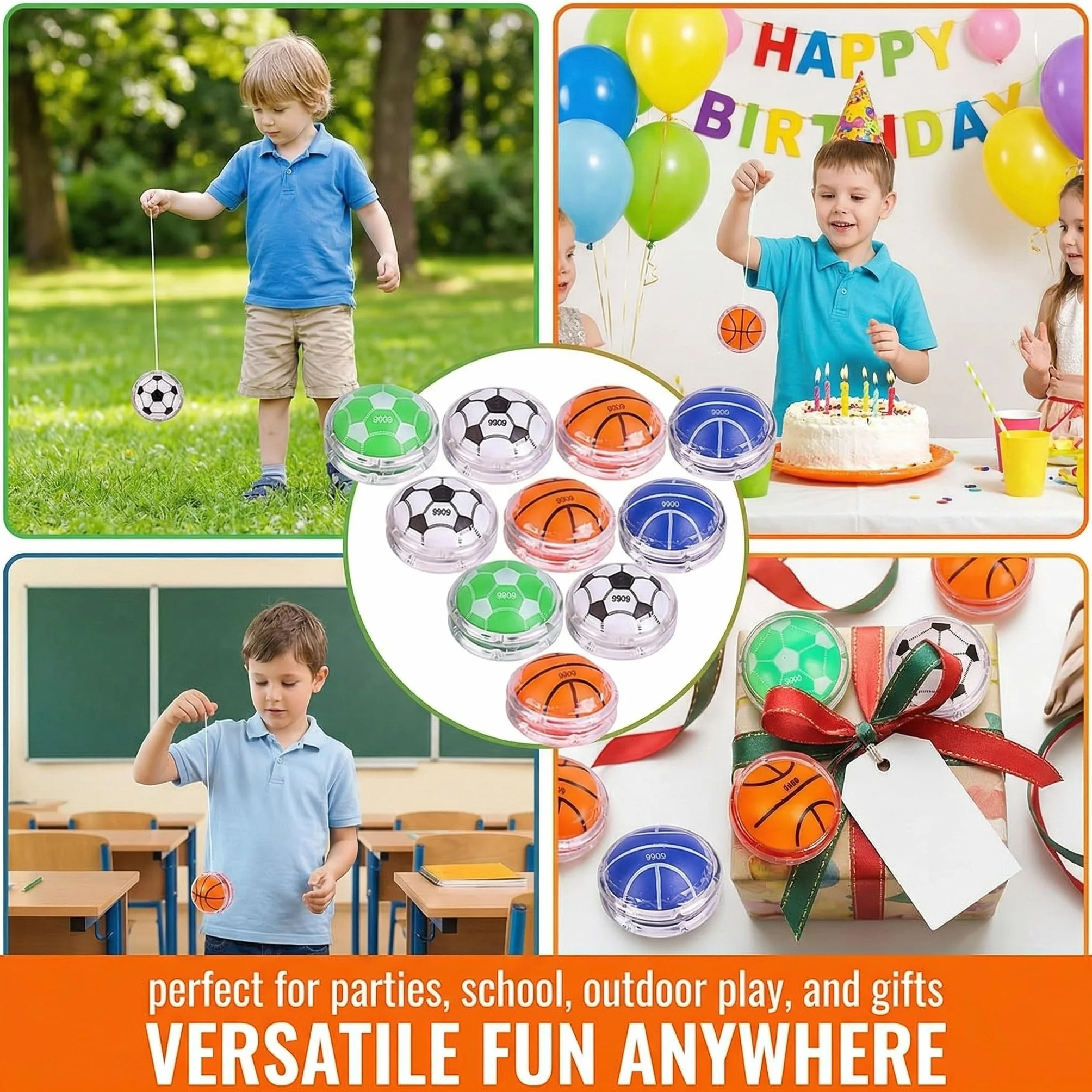 Enfants Yo-yo 10PCS Yoyo Jouets Professionnel Puzzle pour Débutants Jouet Rétro Cadeaux