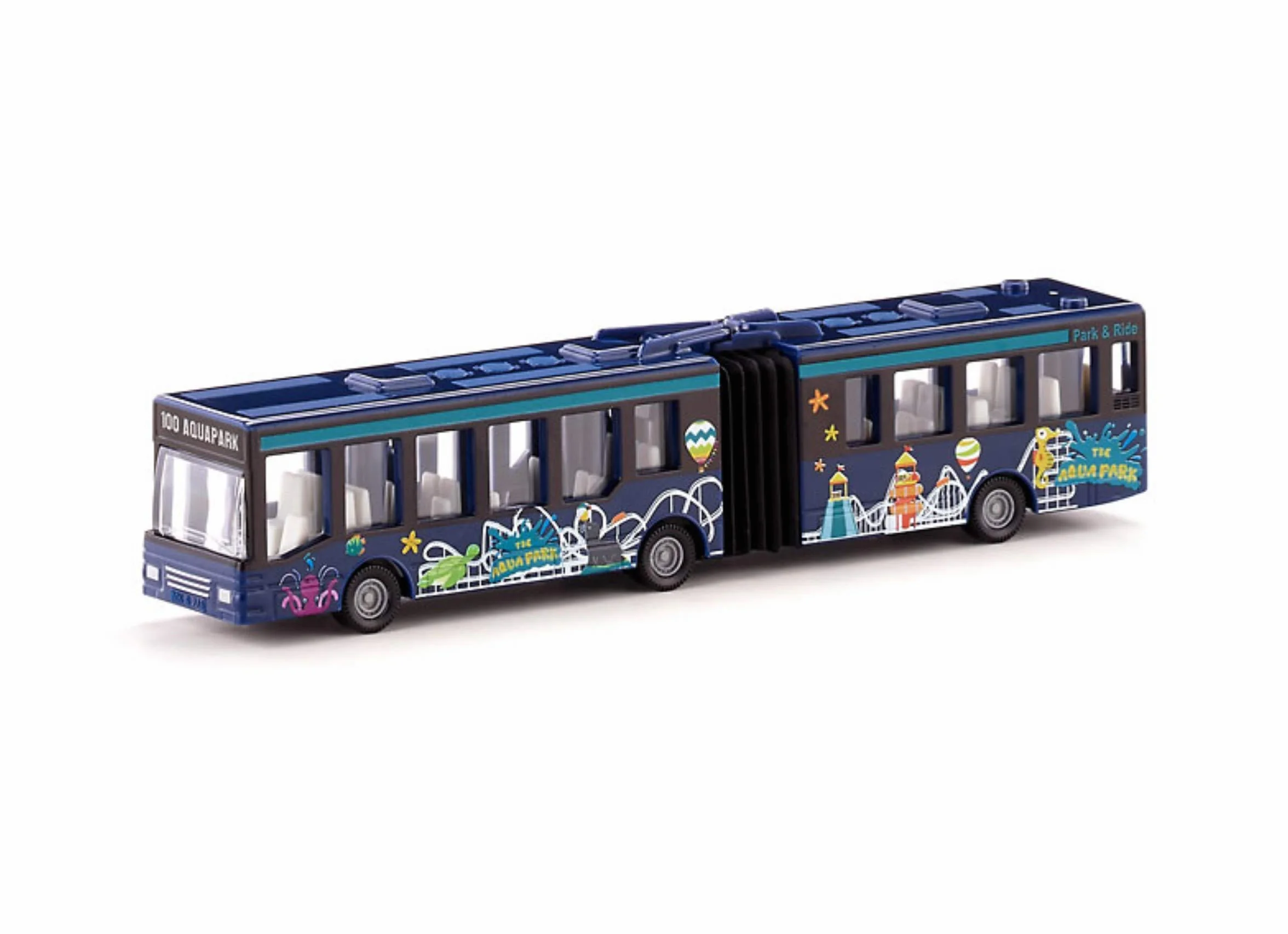 SIKU 1617 Autobus Articulé à Soufflet Métal Plastique Rouge Pneus Caoutchouc Jouet Enfants