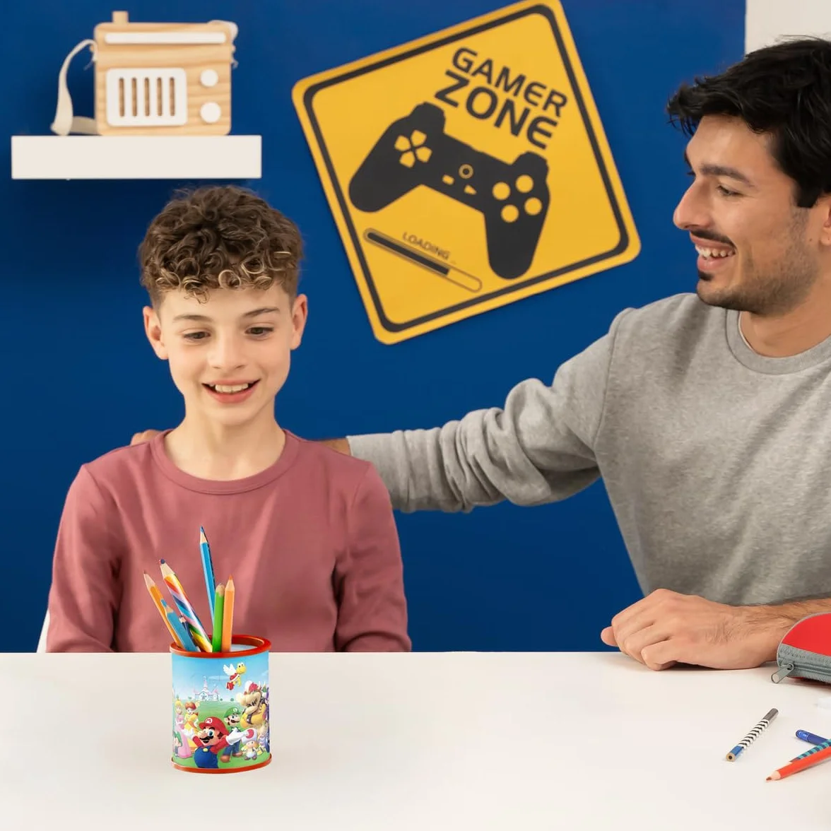 Ravensburger Puzzle 3D Pot à Crayons Super Mario 54 pièces numérotées 9,5 cm