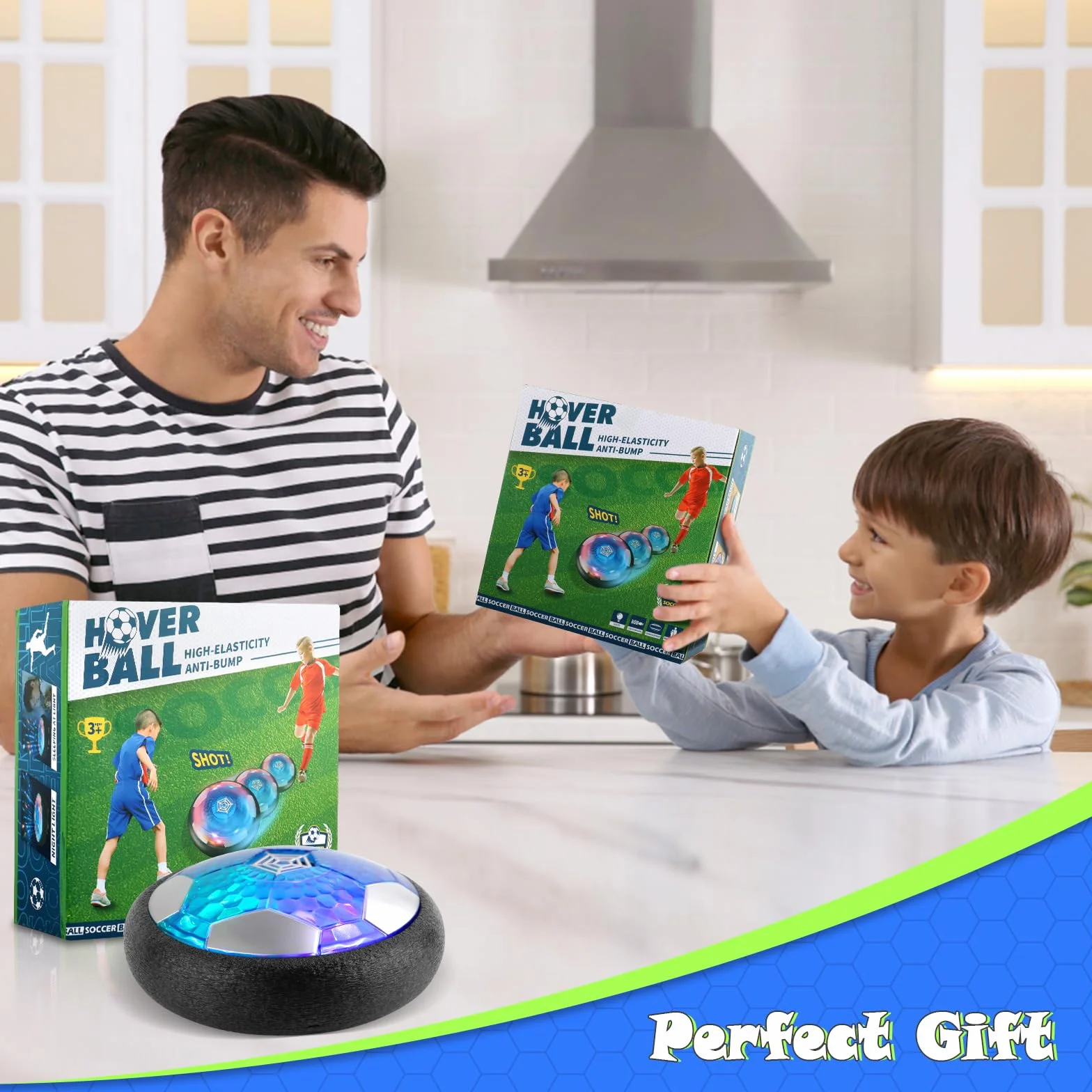 Hover Soccer Ball LED Lumière Rechargeable Enfant Jouet Foot