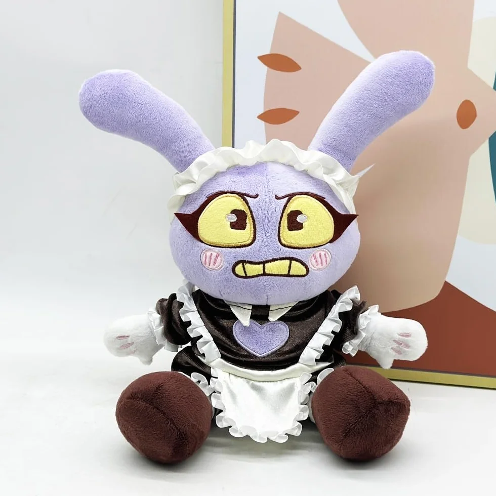 Peluche Maid Jax, Figurine en Peluche, Tenue de Femme de Chambre
