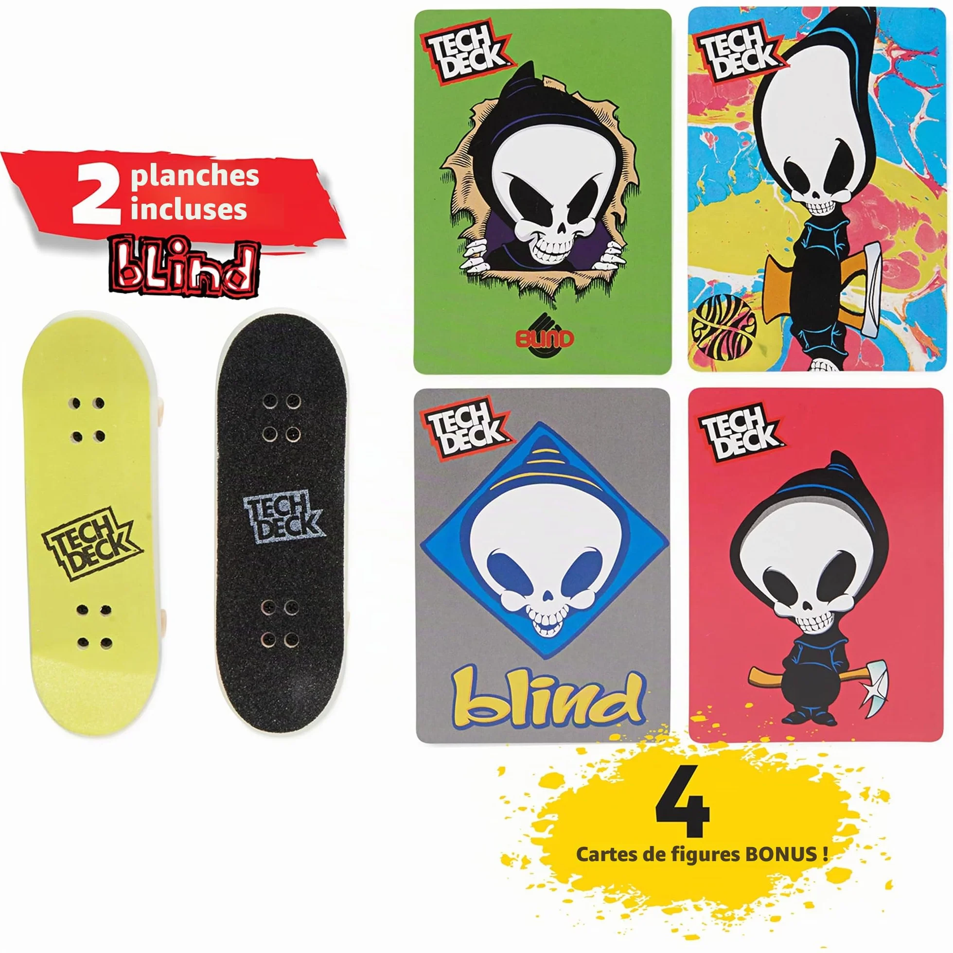 Tech Deck Neon Mega Park X-Connect Creator Ensemble de Rampes Phosphorescentes Personnalisables avec Fingerboards