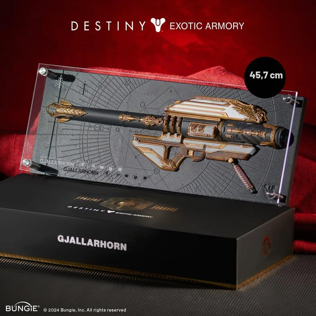 Numskull Gjallarhorn Figurine d'arme Exotique 18 x 7 (45 x 18 cm) Édition limitée Réplique Statue – Produit Officiel Destiny – Figurine de Jeu vidéo FPS Sci-FI Action