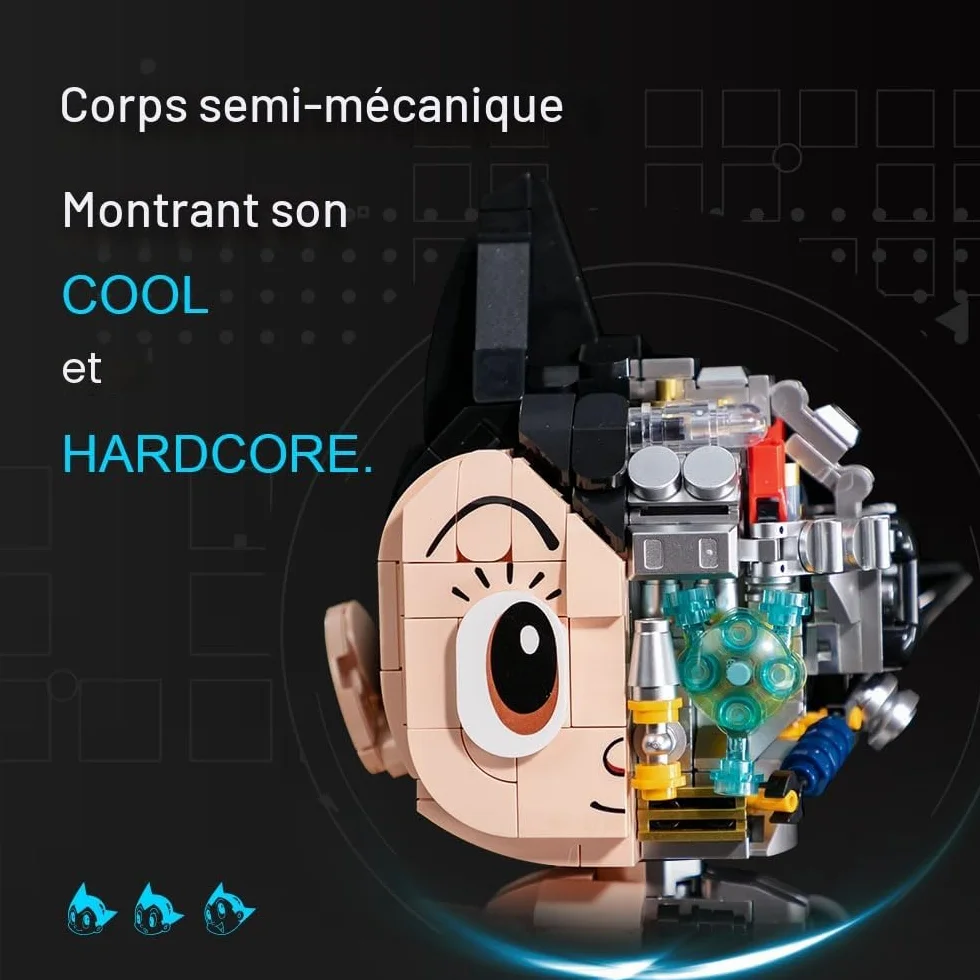 PANTASY Astro Boy Set de construction Anime détaillé design semi-mécanique figurine décorative pièce d'exposition