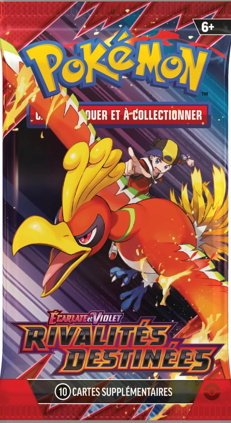 Pokémon JCC: présentoir de boosters Écarlate et Violet – Rivalités Destinées du JCC Pokémon (18 boosters)