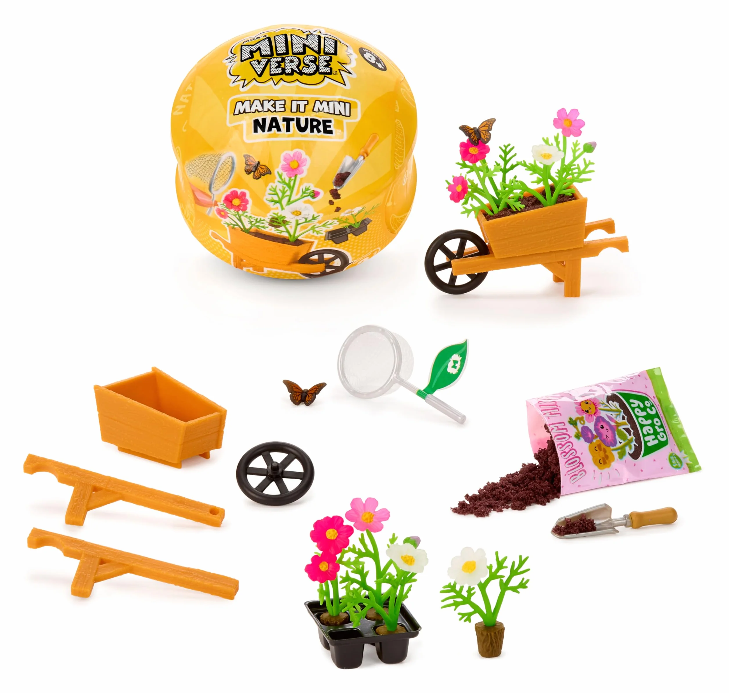 MGA's Miniverse Make It Mini Nature Series 3 - Objets à Collectionner DIY Répliques de Plantes Fleurs Jouets