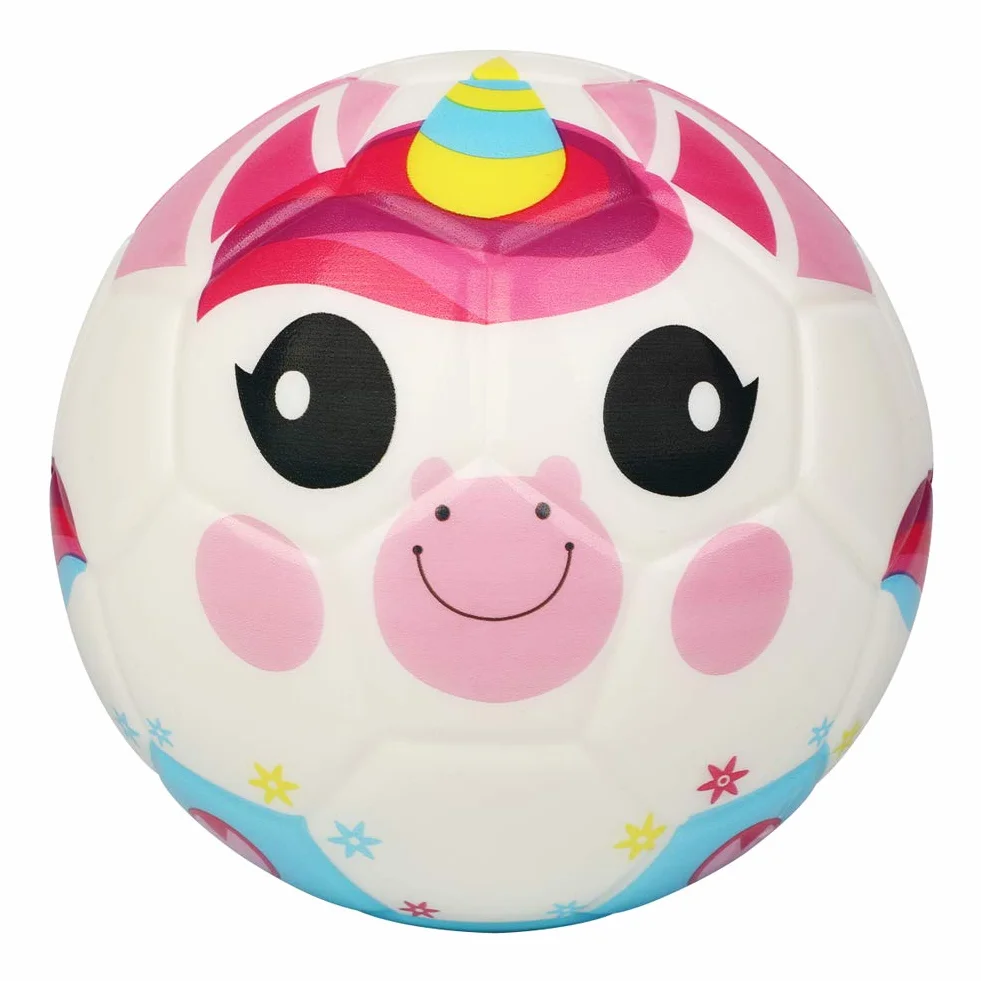BORPEIN Mini-ballon de football en mousse douce avec motif animaux forêt pour enfants 15,2 cm