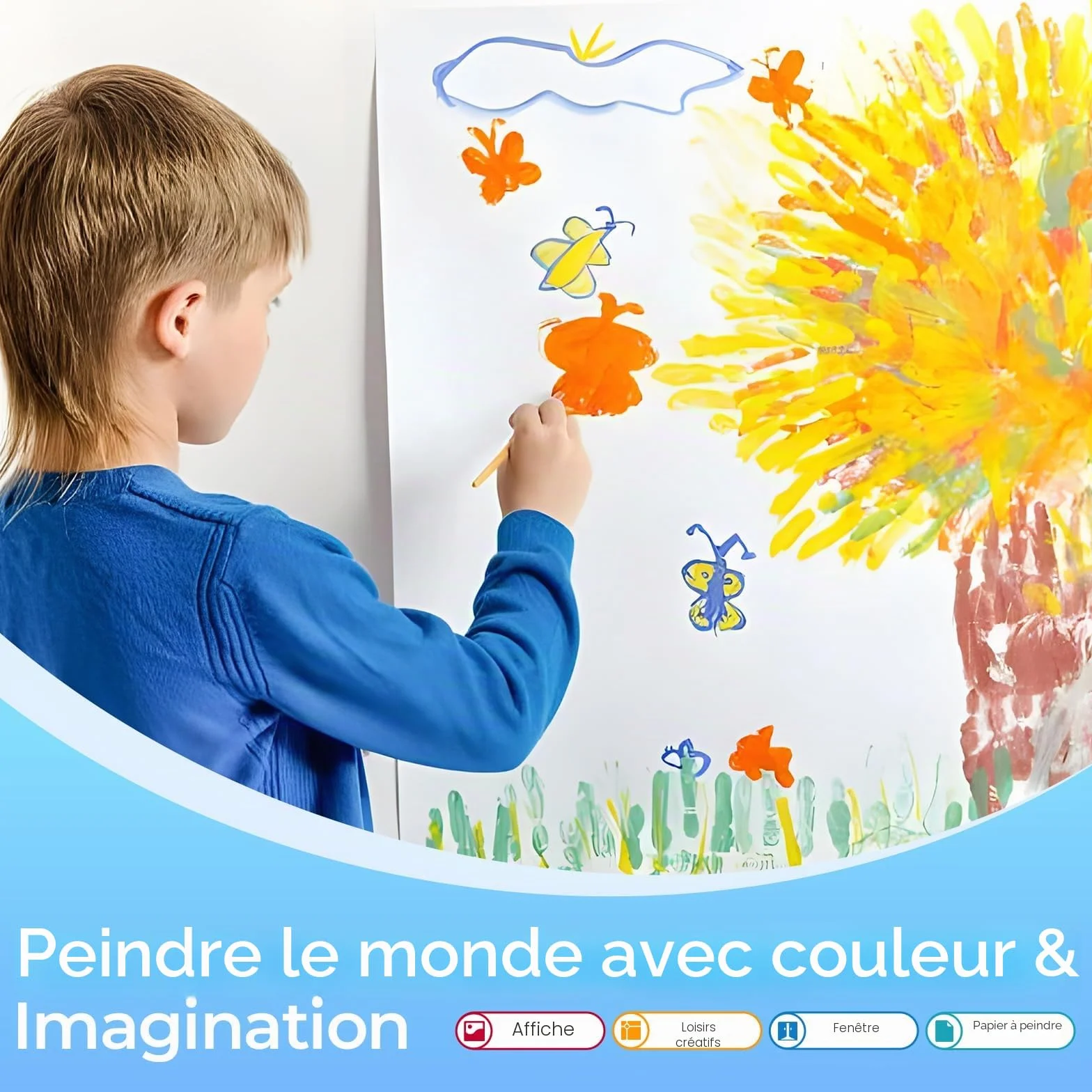 Nicpro Peinture au Doigt Enfant 60 ml 12 Couleurs Tempera Liquide Lavable Non Toxique