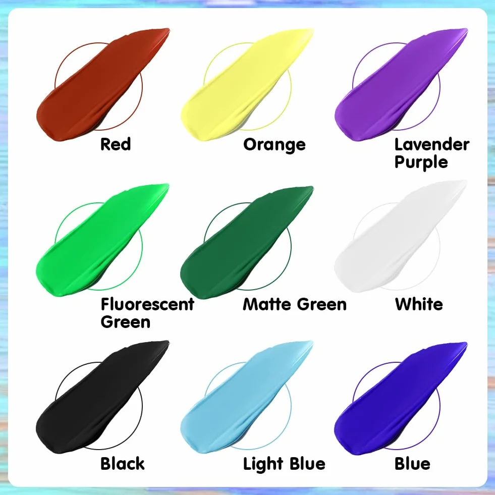 AOOWU Peinture Visage Corps 30g Maquillage Déguisement Lavable Enfants Adultes Cosplay Carnaval Halloween