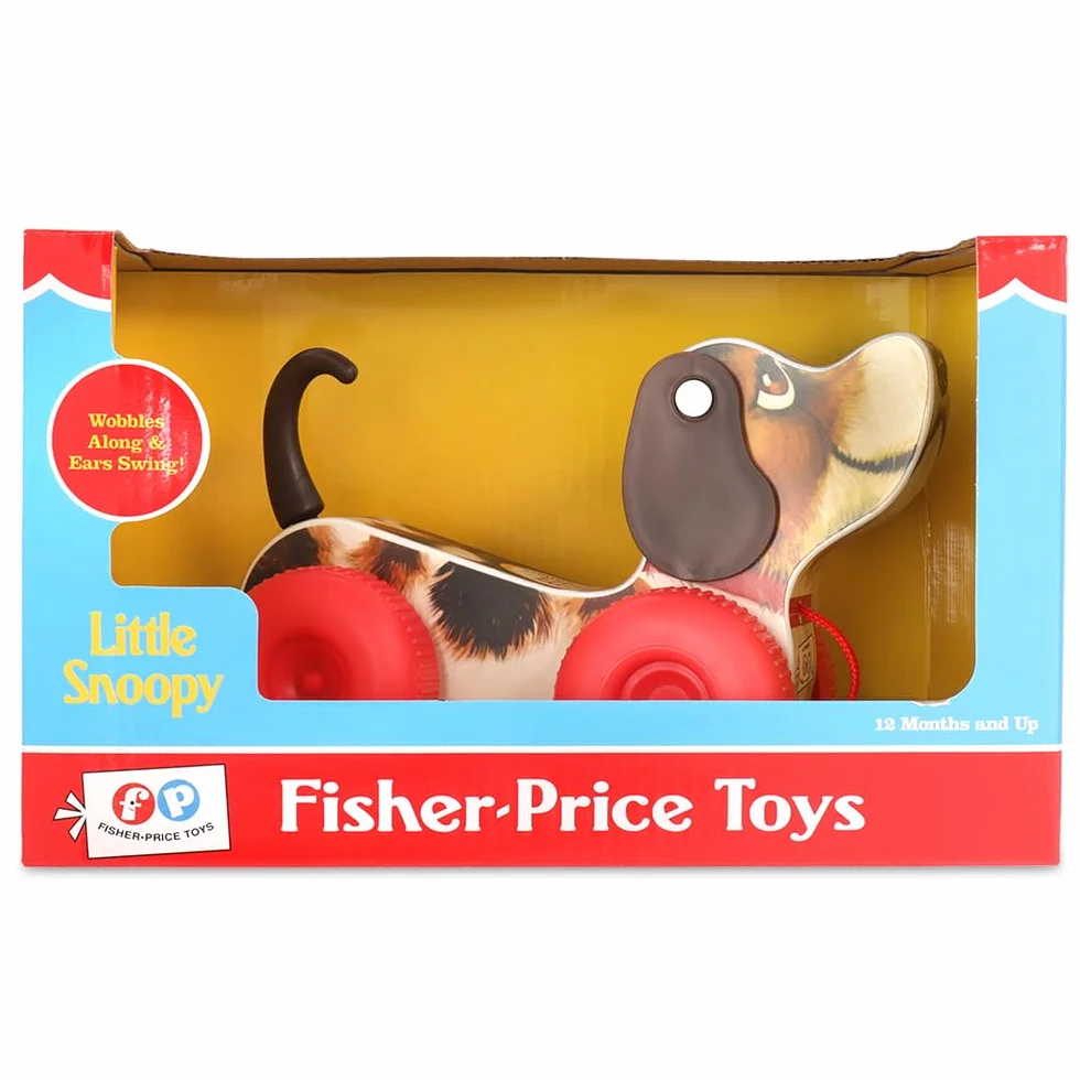 Fisher Price Classiques 1650 Petit Snoopy Chien à Tirer Jouet Enfant 1 an+