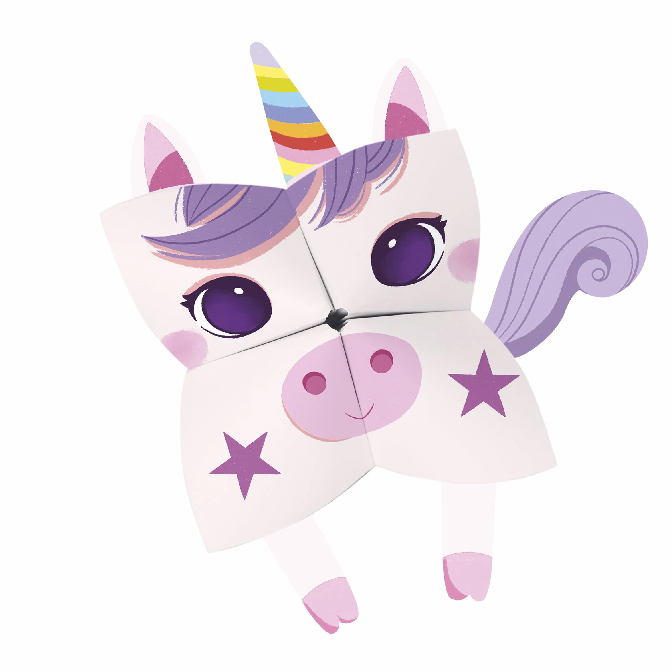 Janod Coffret Créatif Multi-Activités Licorne 13 Activités à Décorer Mosaïques Stickers Brillants Papier Doré Dès 6 Ans