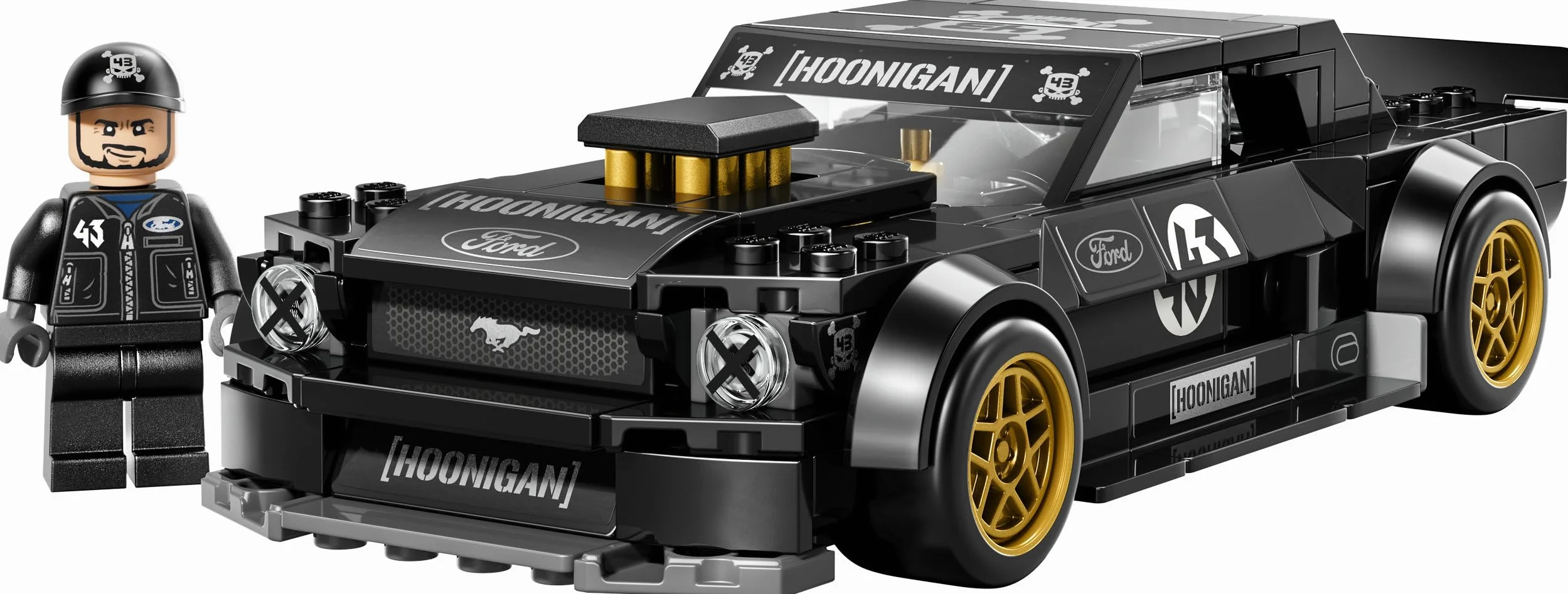 LEGO Speed Champions Ford Mustang Hoonicorn V1 1965 Ken Block Voiture Maquette Minifigurine Collector 77262