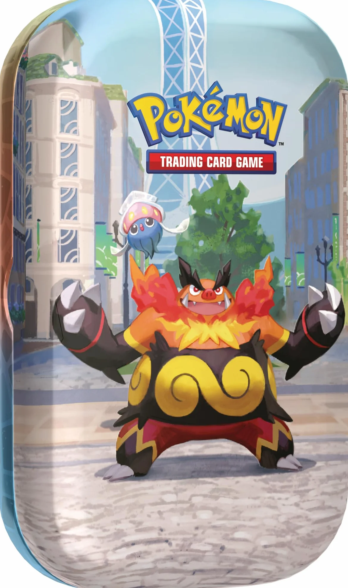 Pokémon Mini-boîte Illumis Roitiflam Sepiatop 2 boosters Carte Artistique Autocollants