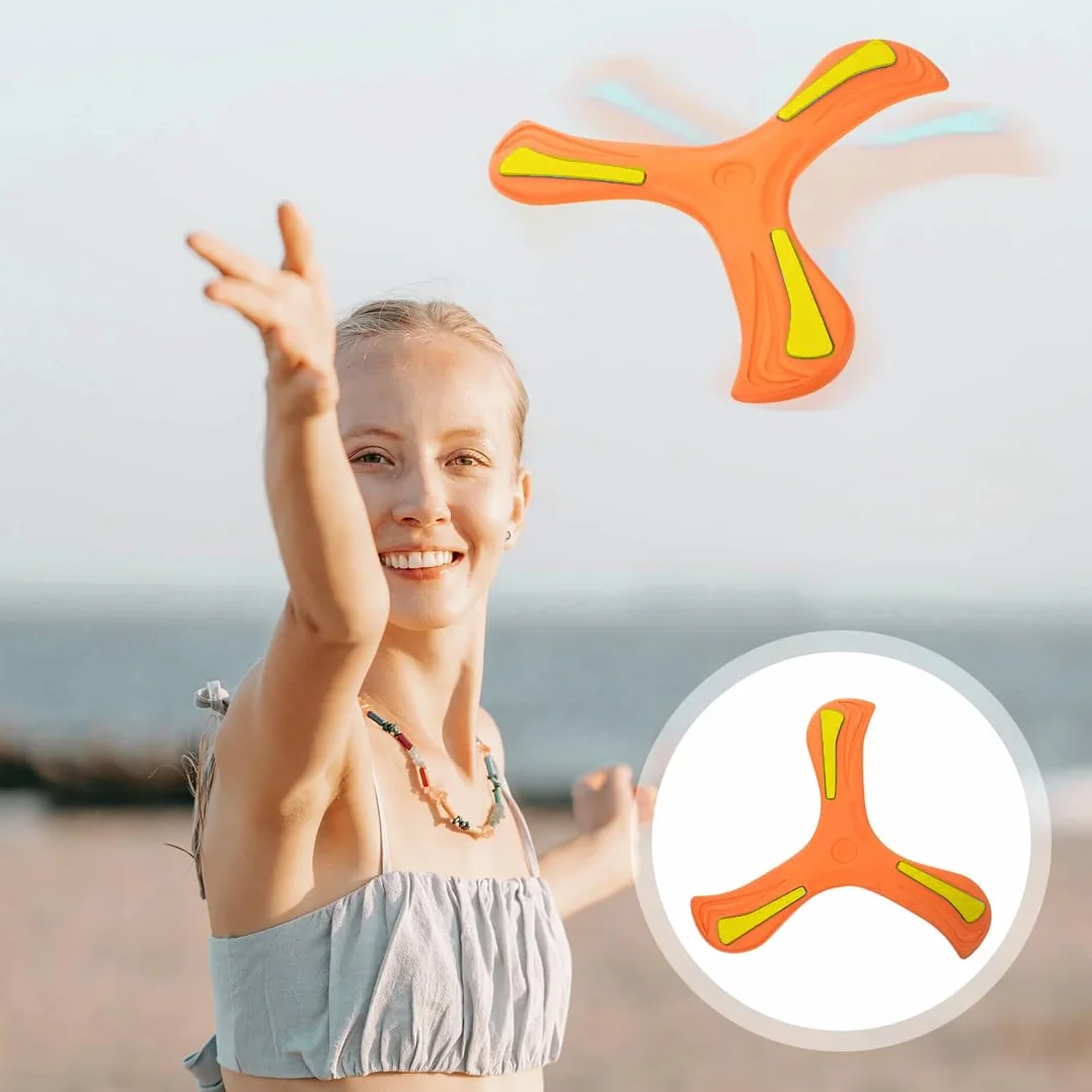 Boomerang Enfant EVA Souple 5 Pièces Jeux Extérieur Débutants