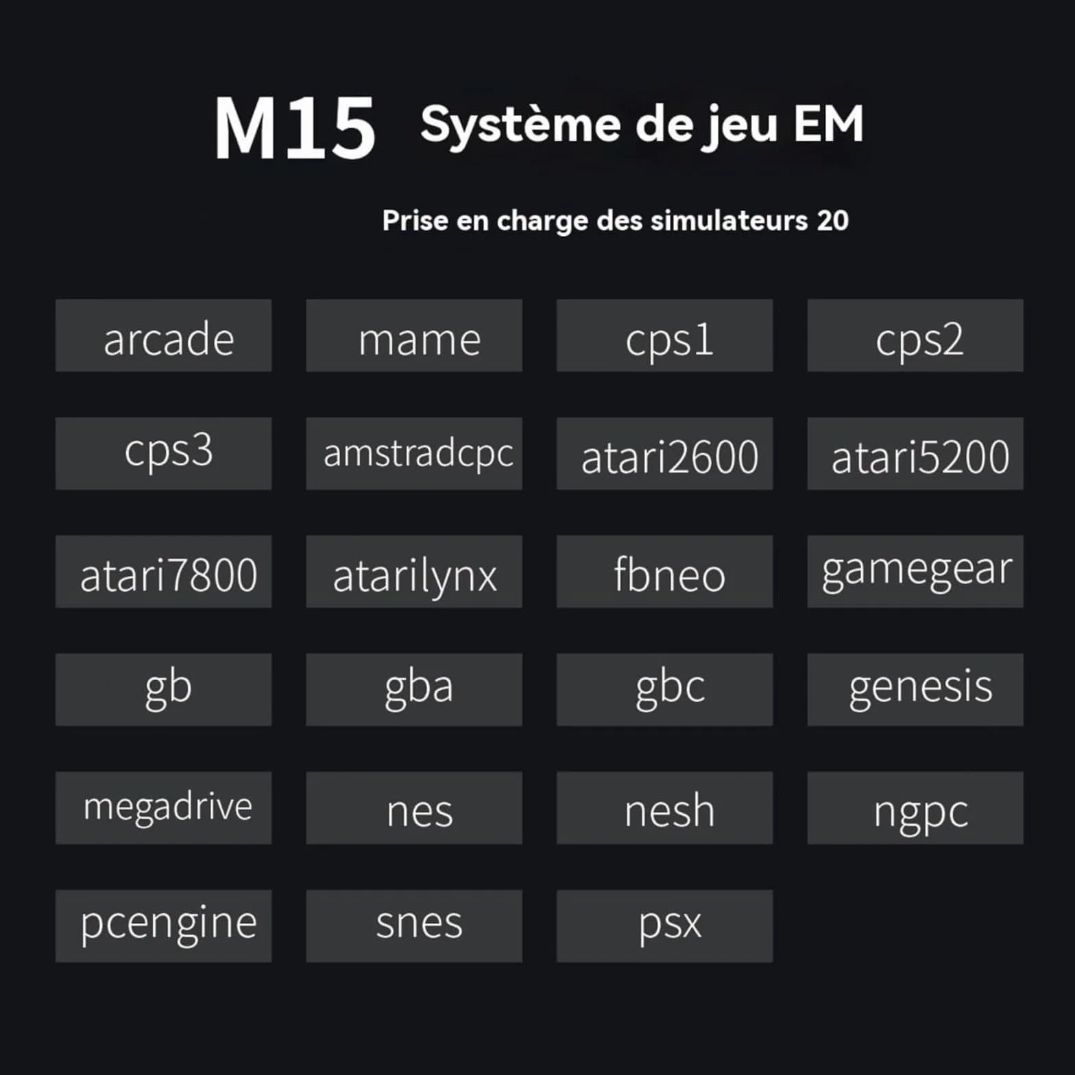 Console de jeu d'arcade rétro sans fil M15 2,4 G 64 Go/128 Go plus de 20 000 jeux intégrés