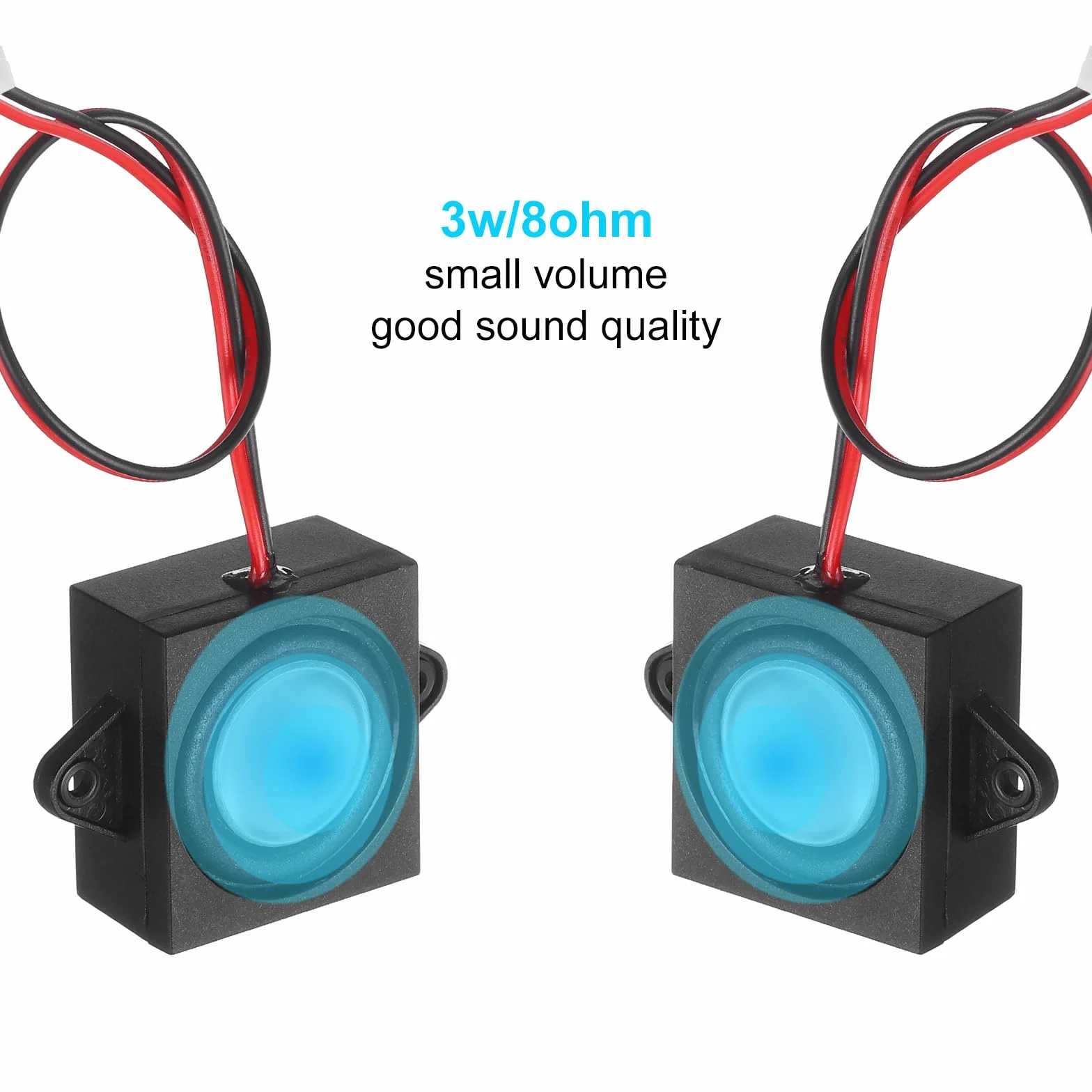 QUARKZMAN Haut-Parleurs 3 Watts 8 Ohms Mini Haut-Parleur avec Jst-Ph2.0 Interface